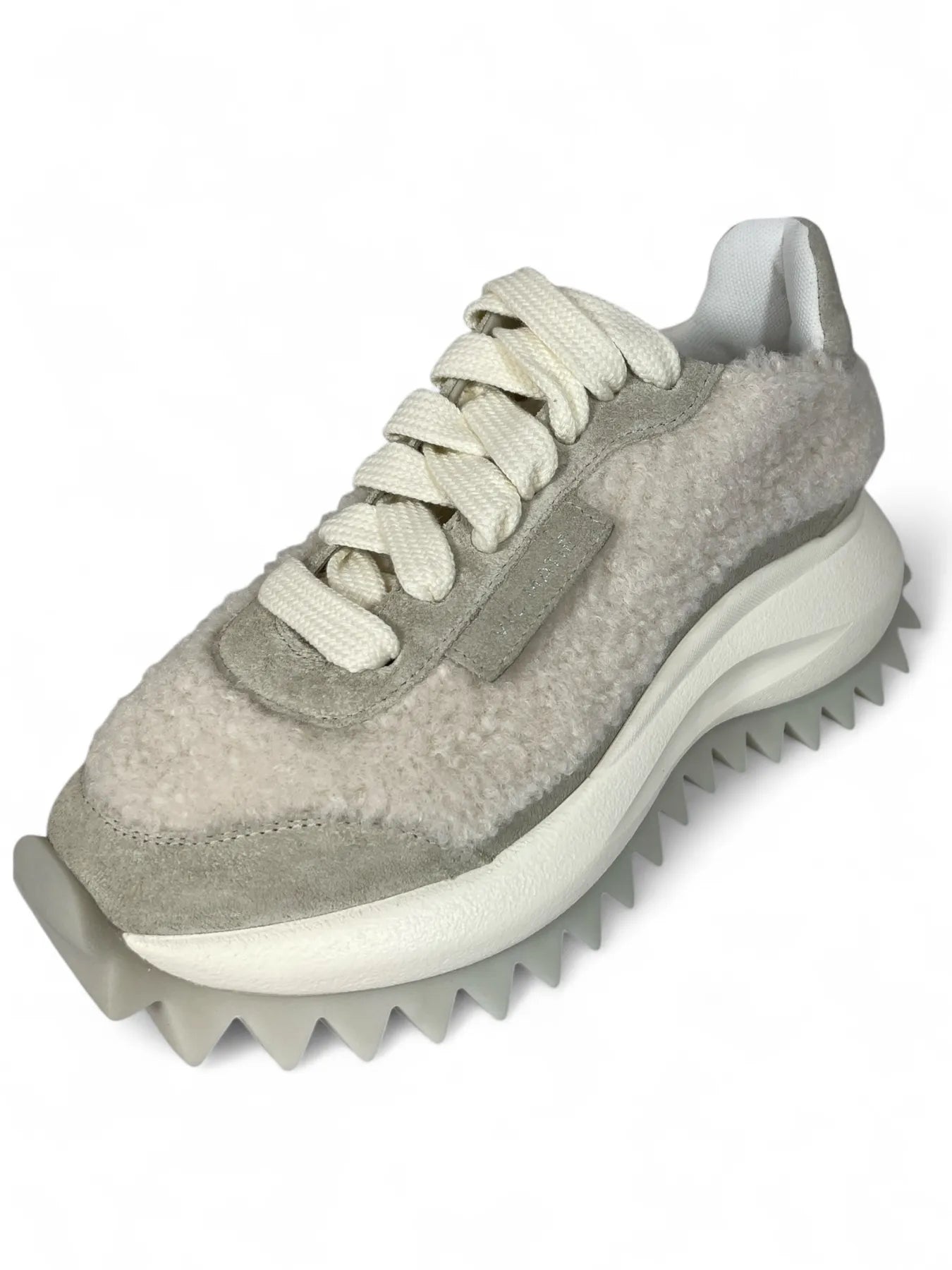 VIC MATIE 4056 SENSE SCARPA TEXEL SNEAKER TEDDY STOFF OFF-WHITE OSSO
