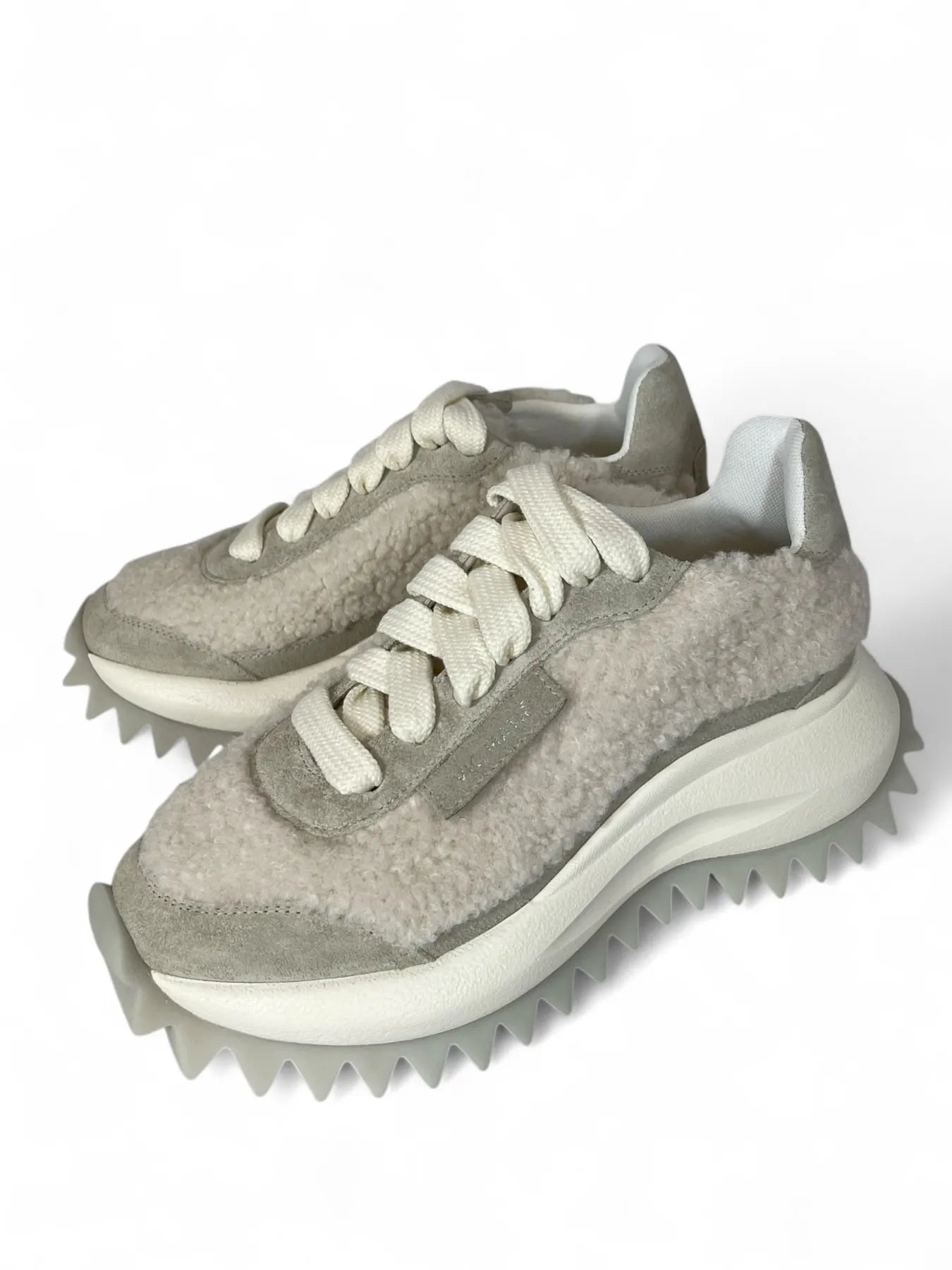 VIC MATIE 4056 SENSE SCARPA TEXEL SNEAKER TEDDY STOFF OFF-WHITE OSSO