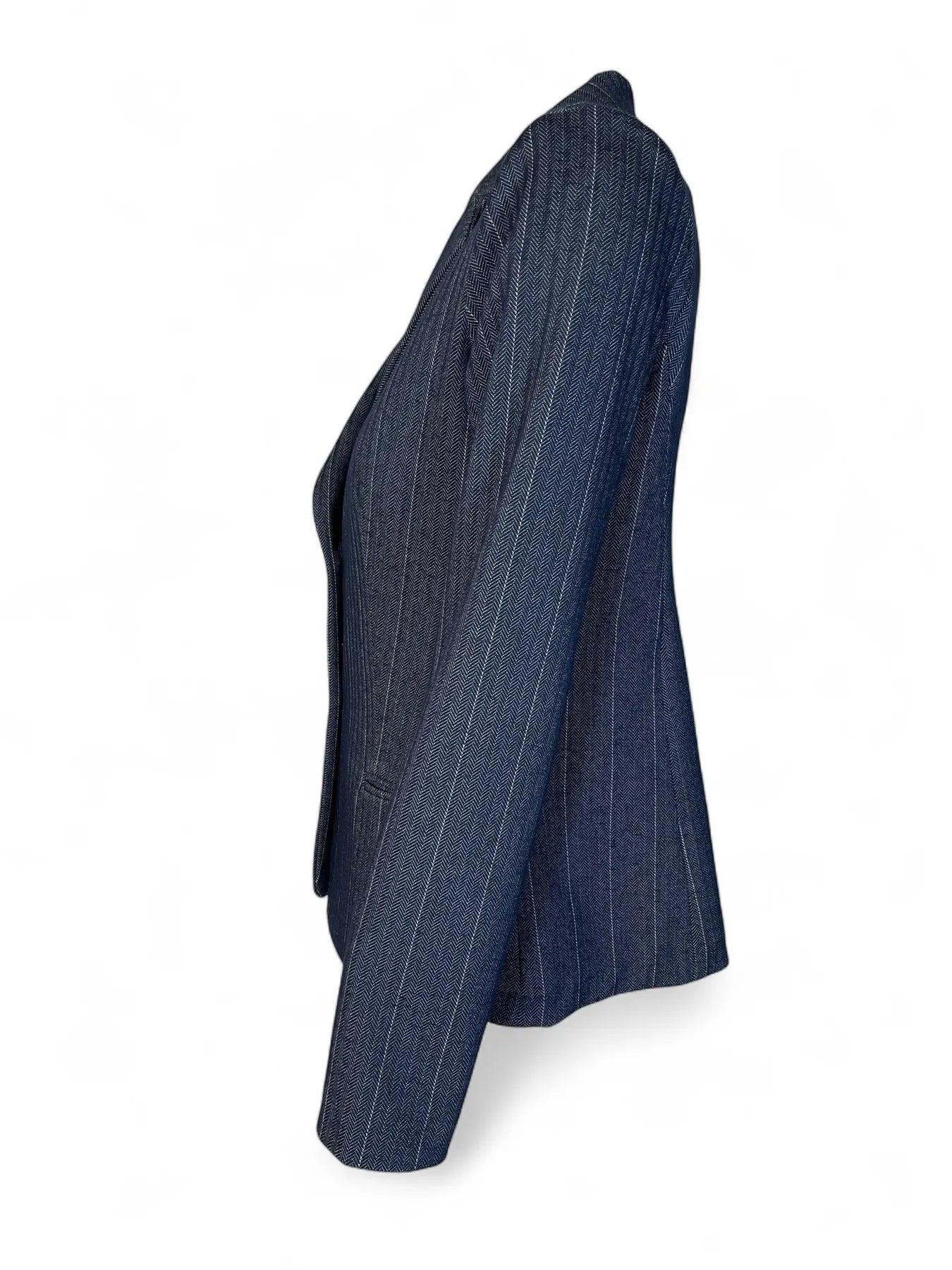 ANA ALCAZAR  021579-3749  FISCHGRAT NADELSTREIFEN SAKKO STRETCH BLACK