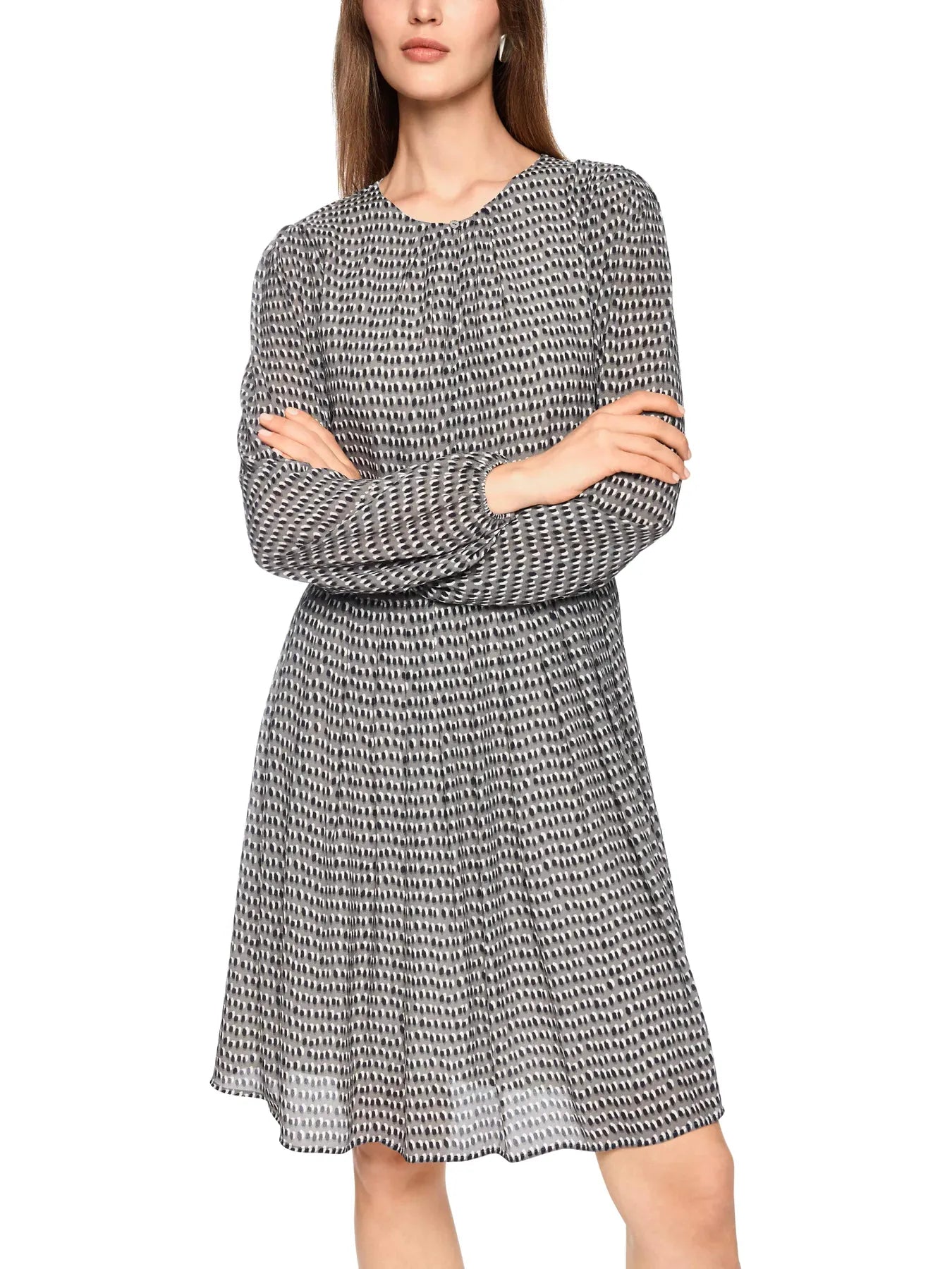 MARC CAIN 
                
                                            ZC 21.30 W76 Viskosekleid mit Raffung soft charcoal