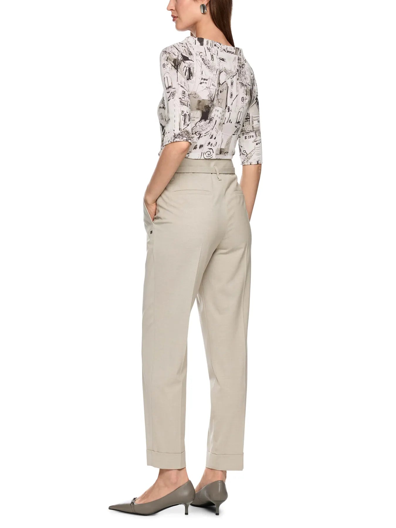 MARC CAIN 
                
                                            ZC 48.45 J37  Shirt mit CITY-Motiv smoke