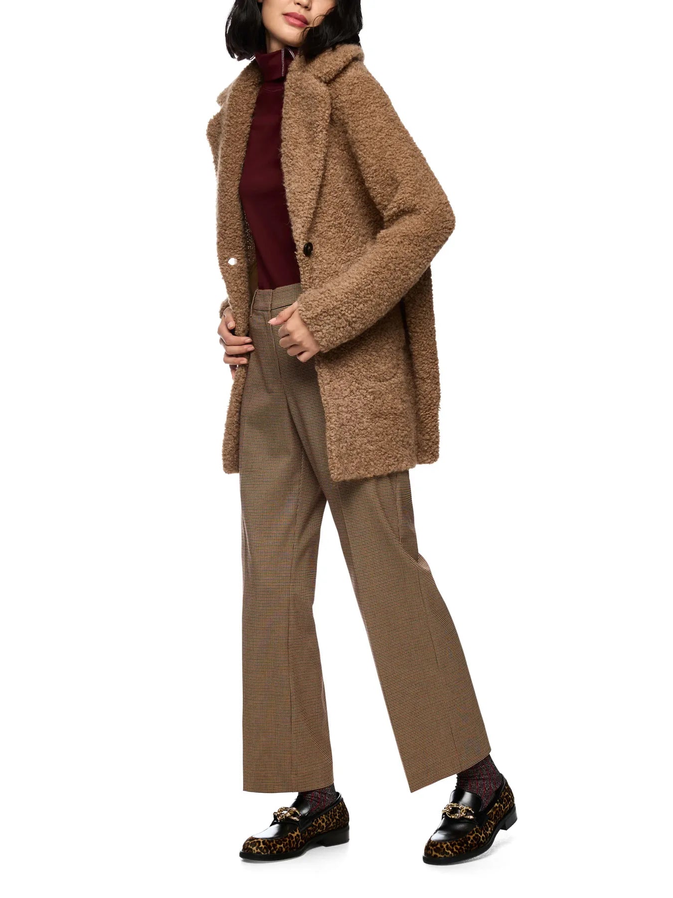 MARC CAIN 
                
                                            ZC 11.17 M13 Damen Bouclé-Kurzmantel warm sand