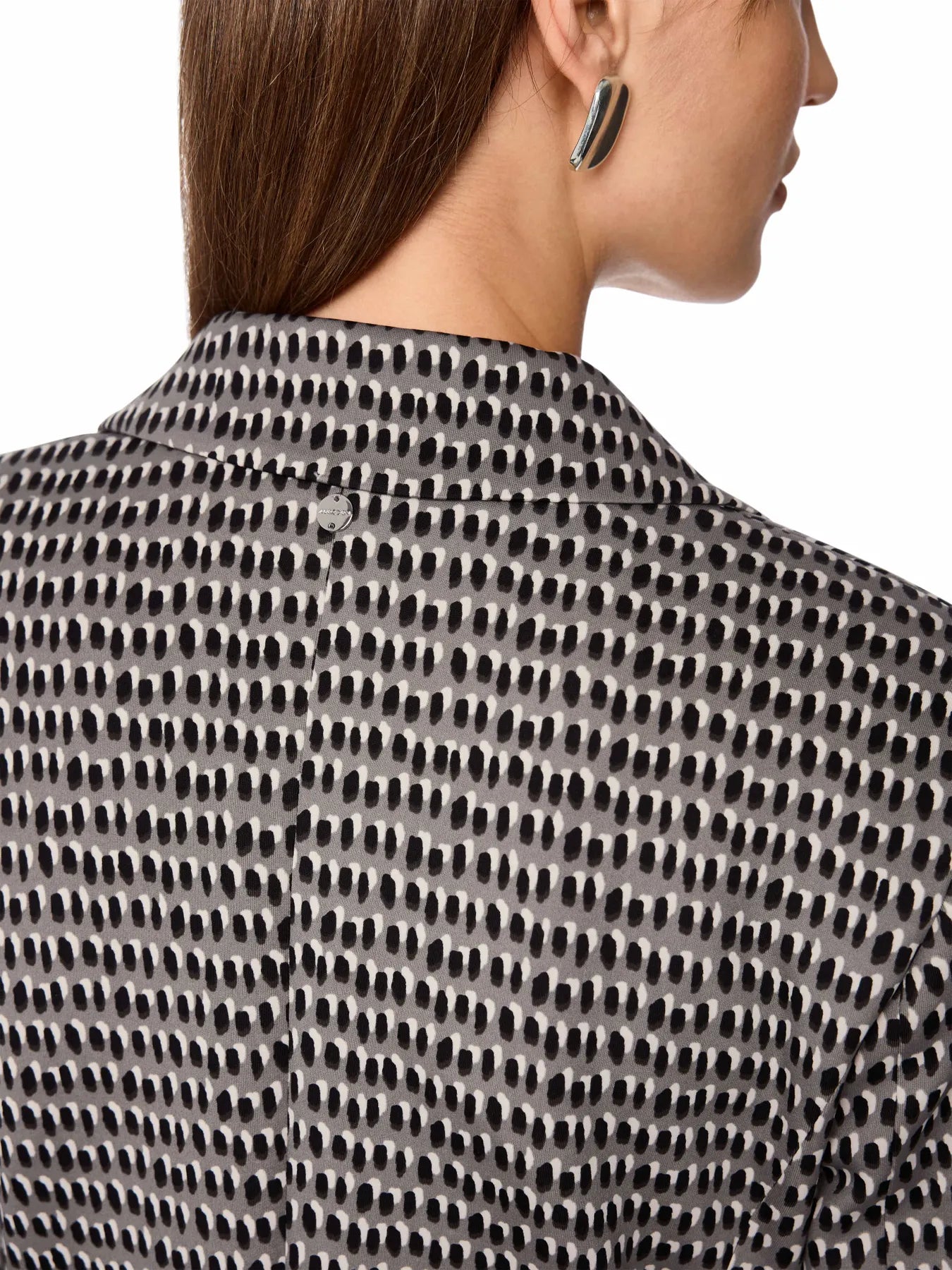 MARC CAIN ZC 34.15 J39 Taillierter Blazer aus Scubajersey Grau