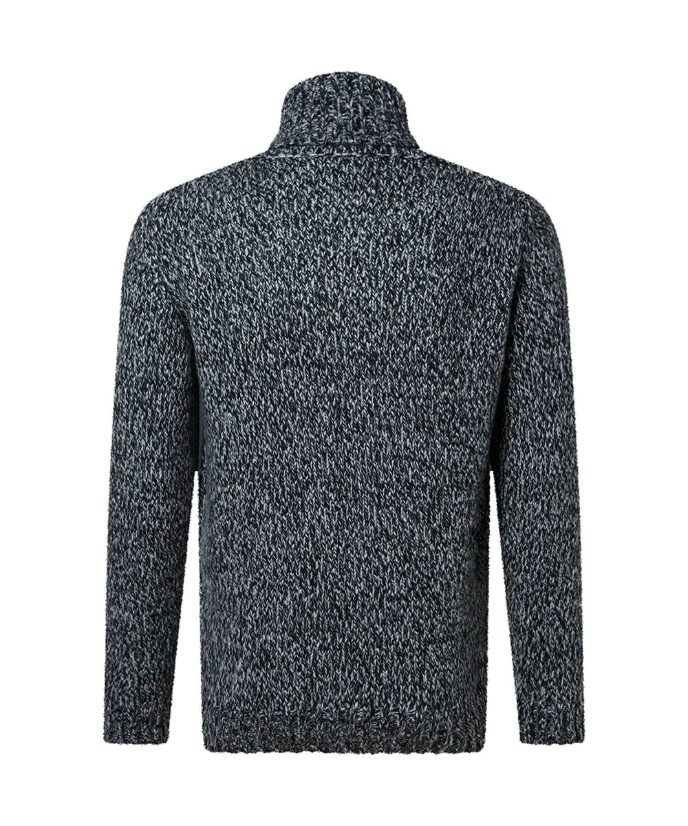 BALDESSARINI  B4 30109.5303 BLD-Kabrid Rollkragen Pullover schwarz melliert