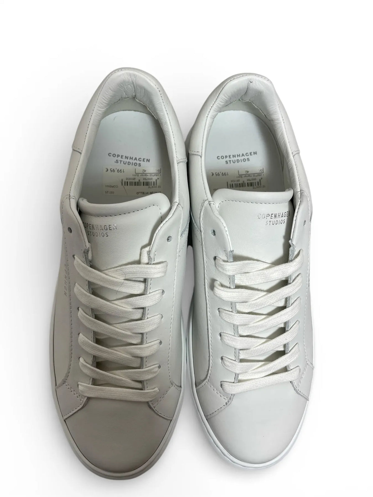 COPENHAGEN CPH72M VITELLO LOW TOP SNEAKER LEDER WHITE
