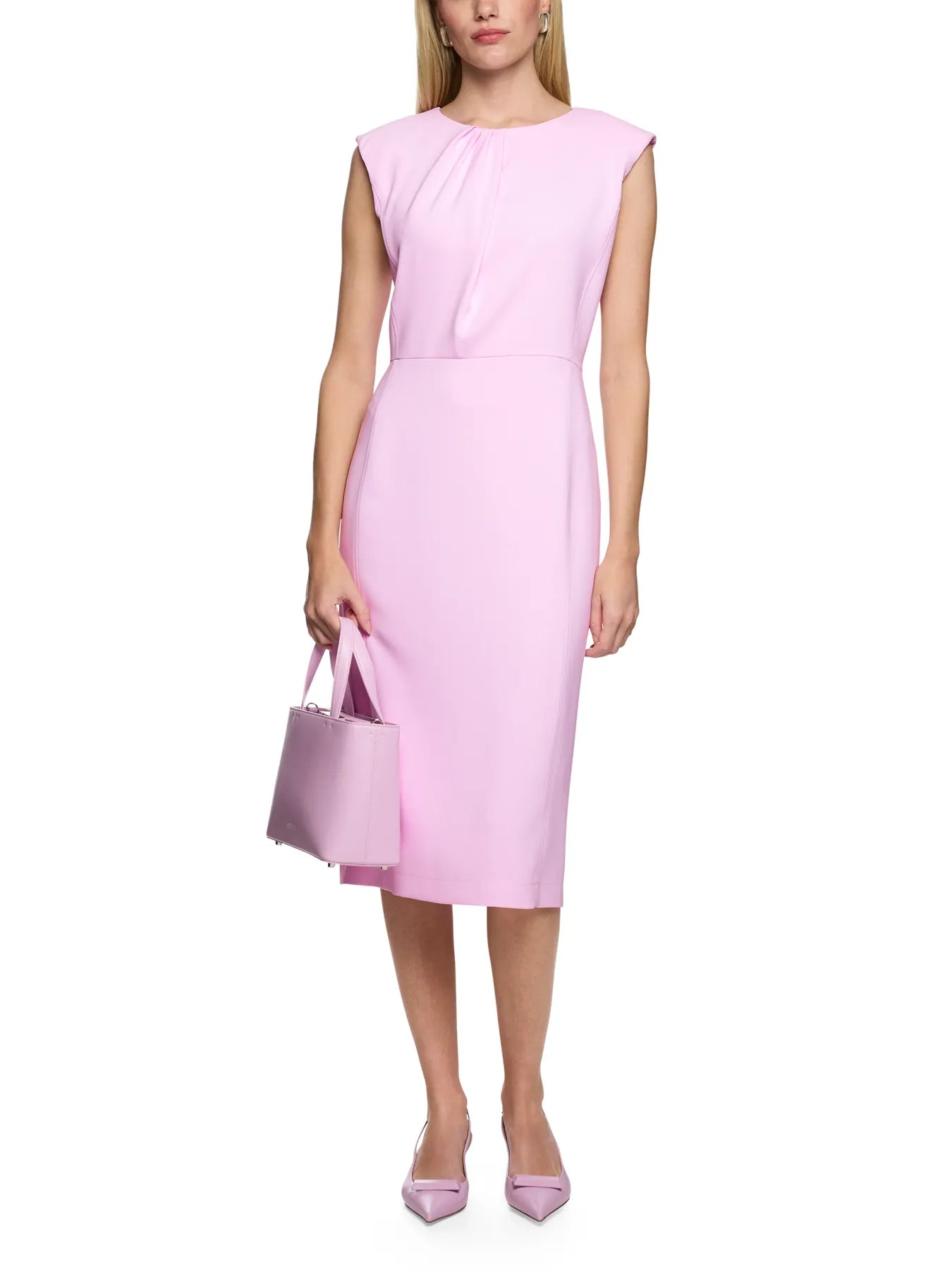 MARC CAIN 
                
                                            AC 21.06 W56 Tailliertes Kleid mit Faltendetail pink tulle