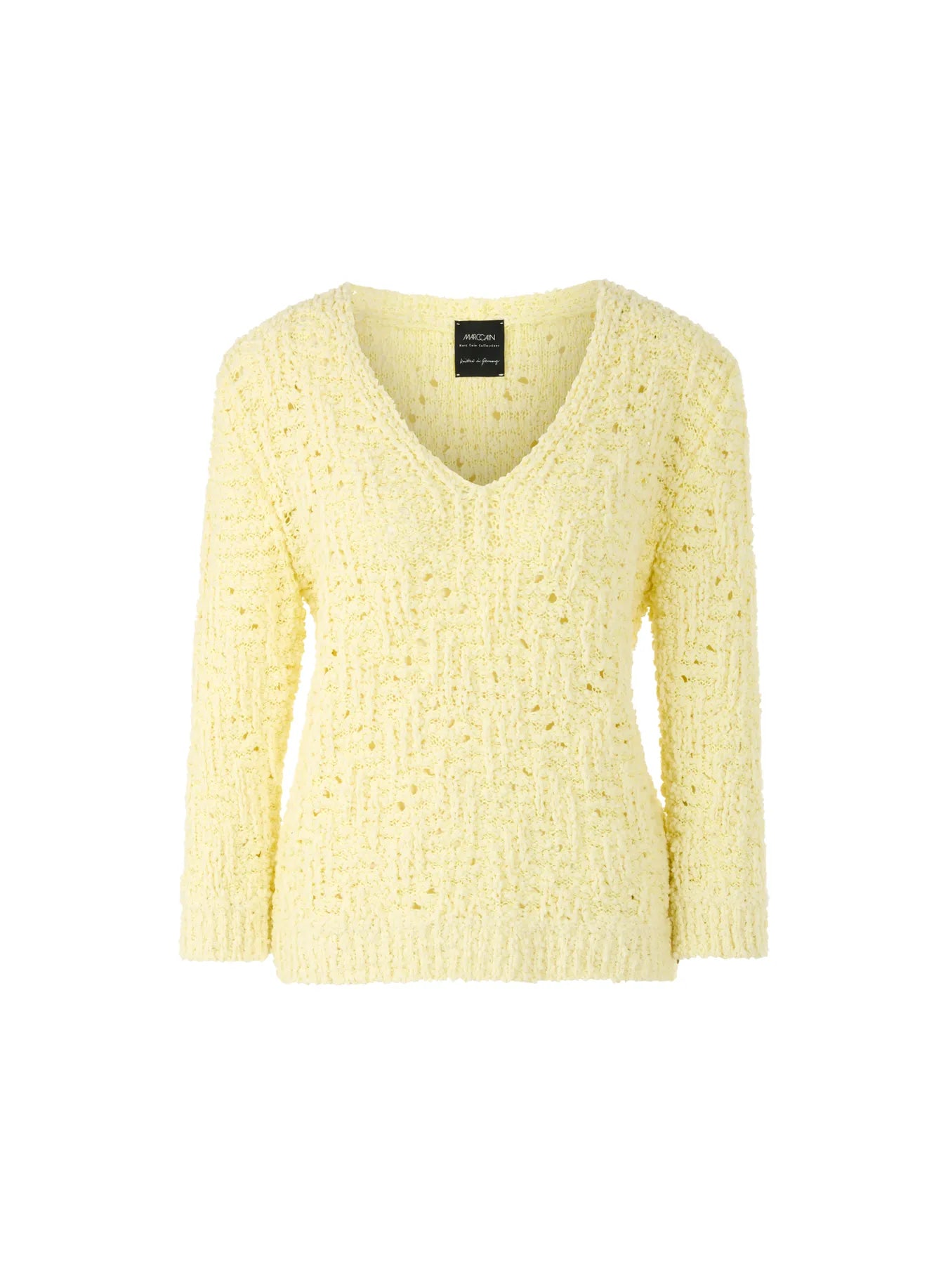 MARC CAIN 
                
                                            AC 41.21 M21 Chunky Knit Pullover Knitted in Germany deep limonella