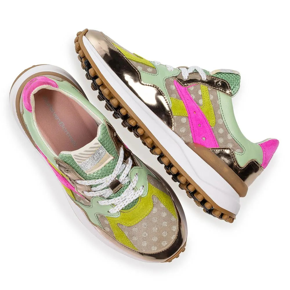 VAN BOMMEL SFW-10153-92-01 Noppi 46.08 DAMEN SNEAKER BRONZ