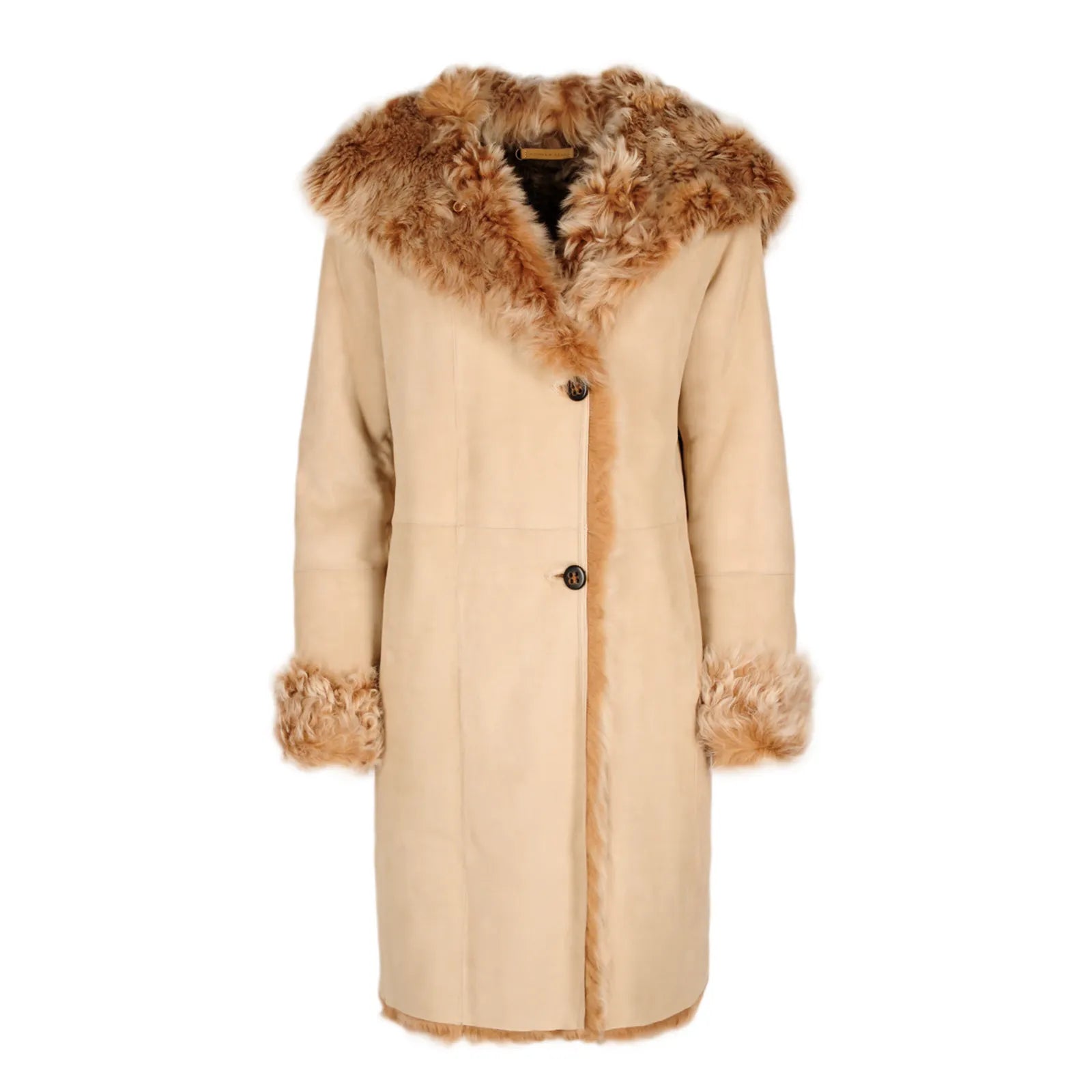 WUNDER FELL WANDA Kurzmantel mit Kapuze Ecru