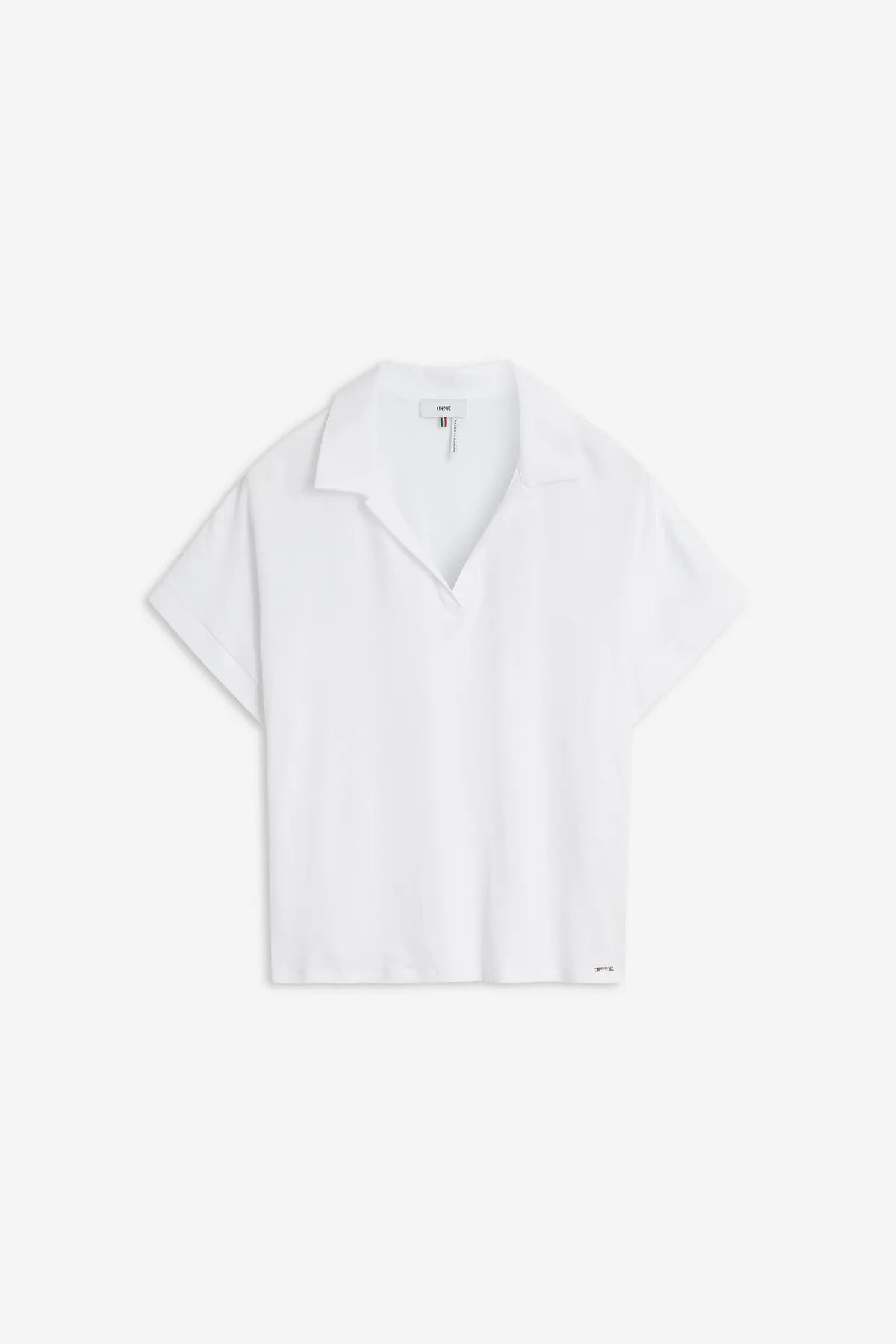 CINQUE 52128408 CIMALIA DAMEN POLO-SHIRT WEISS