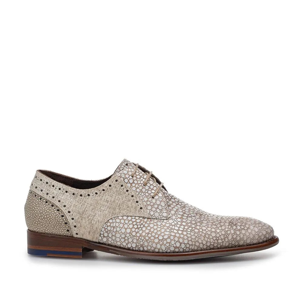 VAN BOMMEL SFM-30361-22-02 De Stapper 39.65 Herren Business Schuhe Reptilmuster lightbrown