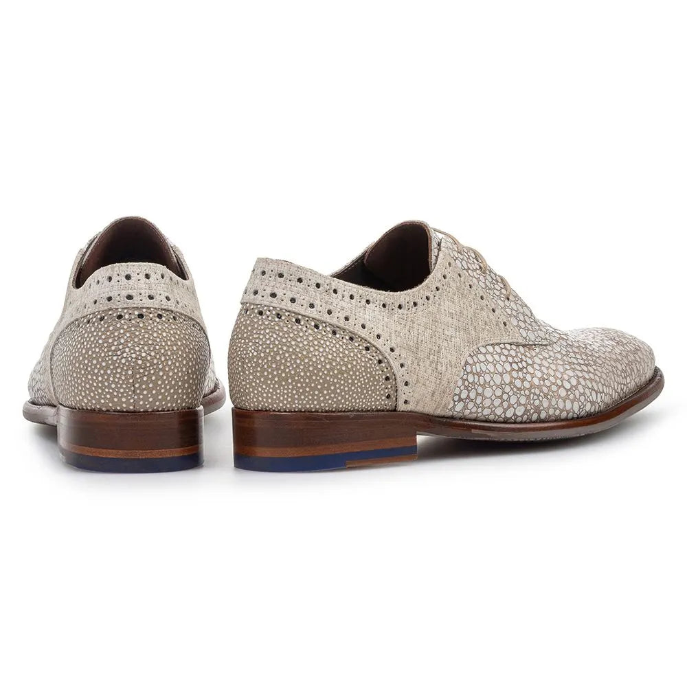 VAN BOMMEL SFM-30361-22-02 De Stapper 39.65 Herren Business Schuhe Reptilmuster lightbrown