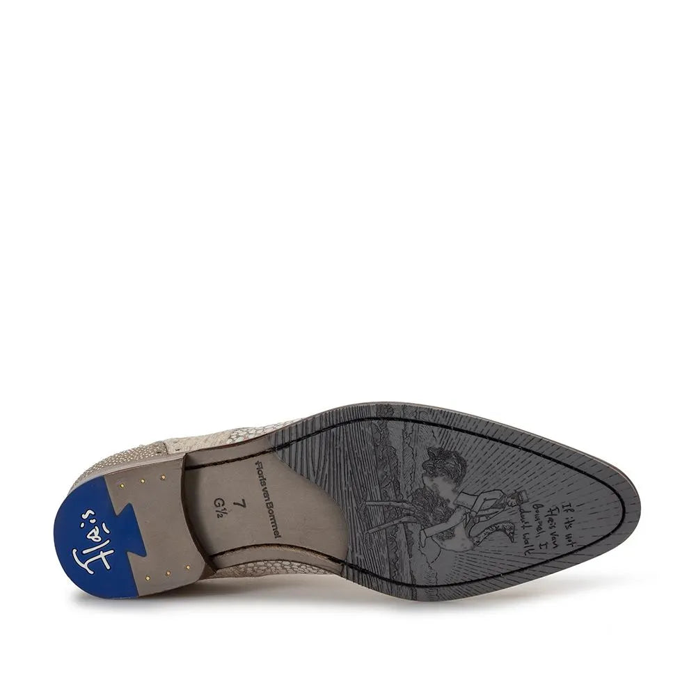 VAN BOMMEL SFM-30361-22-02 De Stapper 39.65 Herren Business Schuhe Reptilmuster lightbrown