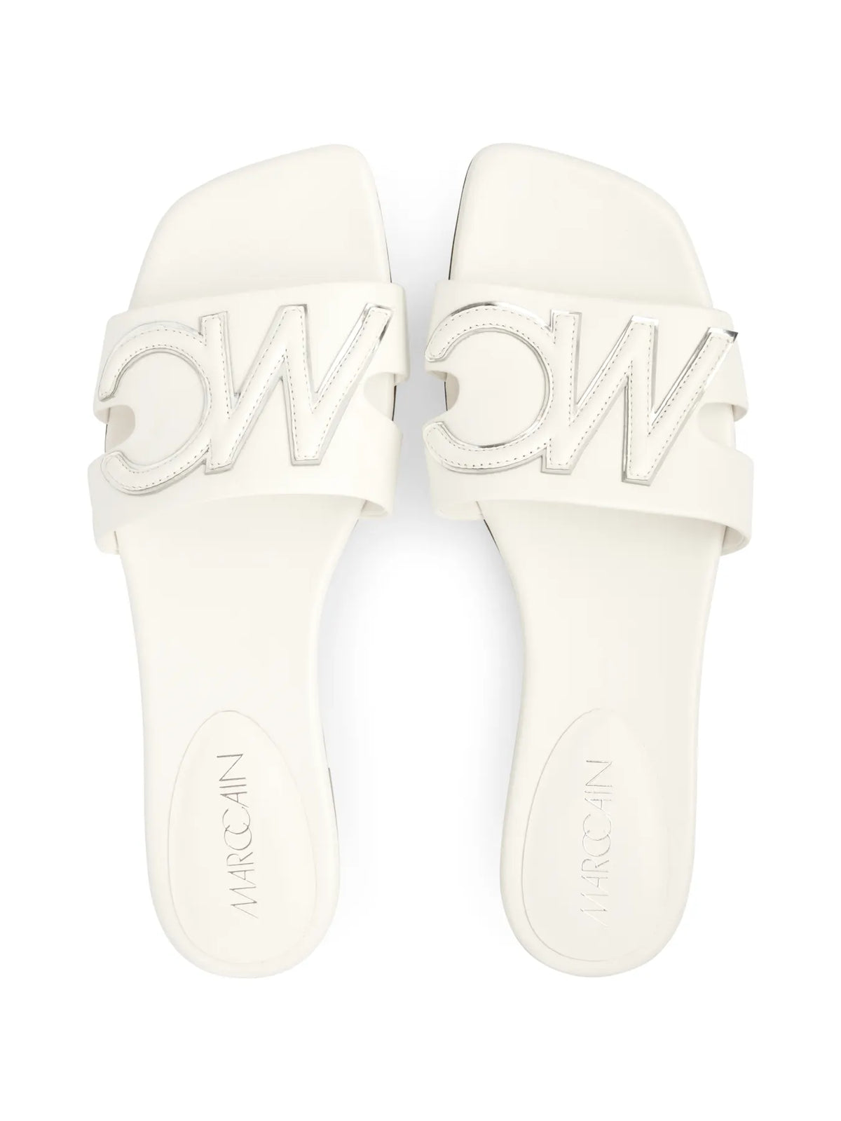 MARC CAIN 
                
                                            AC SG.03 L21 Flache Sandale mit Dekorriemen white