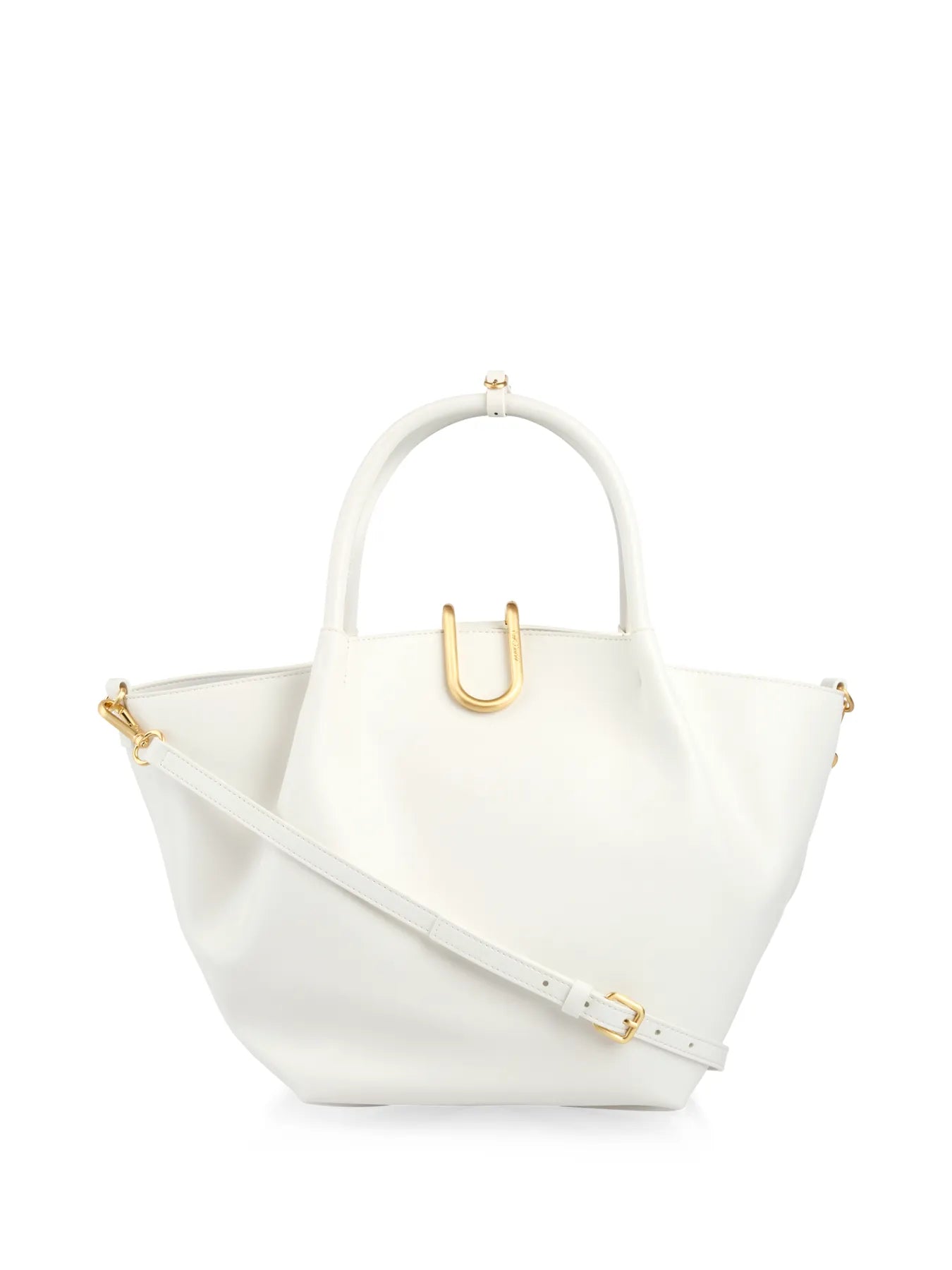 MARC CAIN AC TJ.02 Z20 Shopper mit Henkel Leder weiß