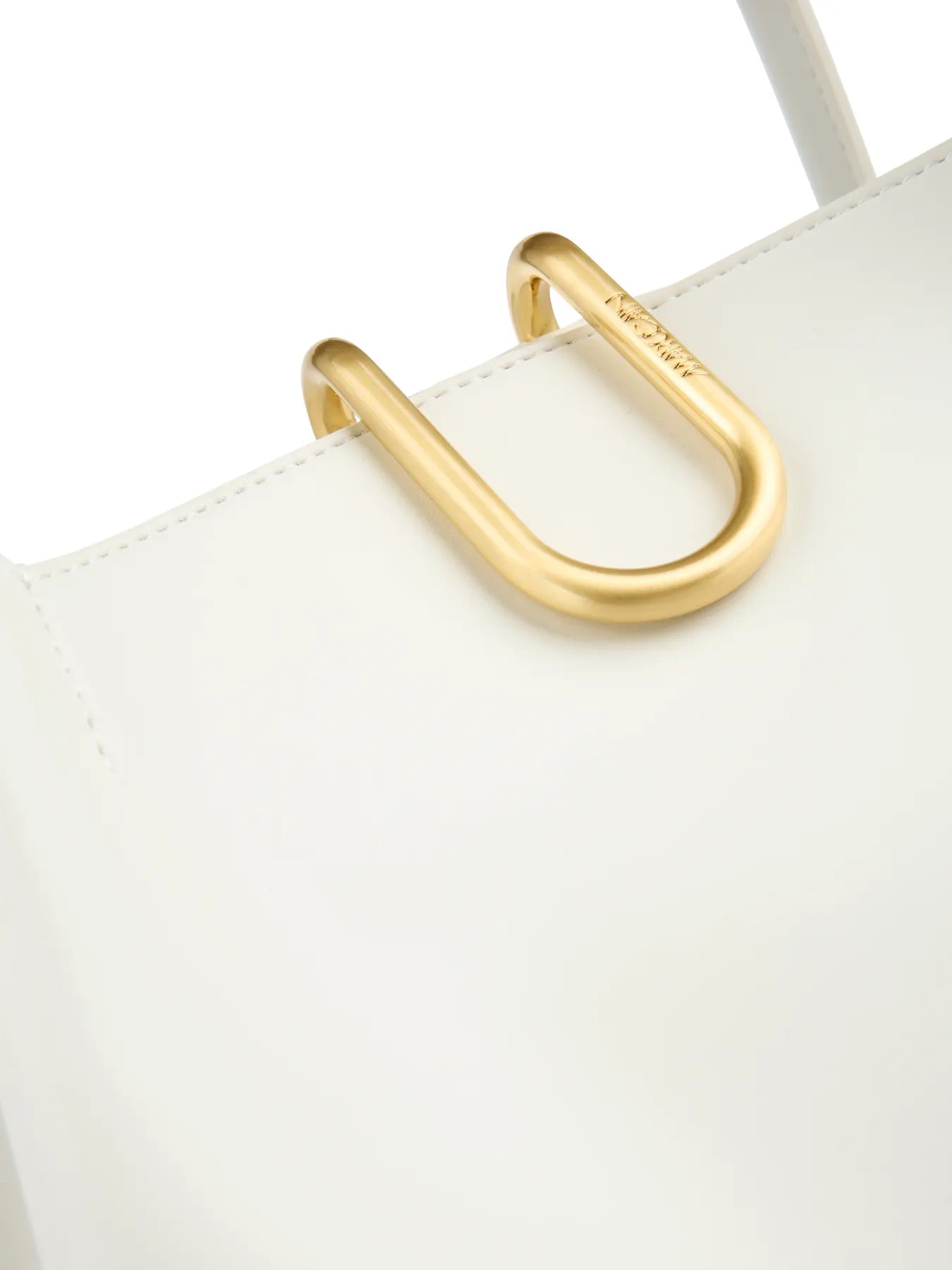 MARC CAIN AC TJ.02 Z20 Shopper mit Henkel Leder weiß