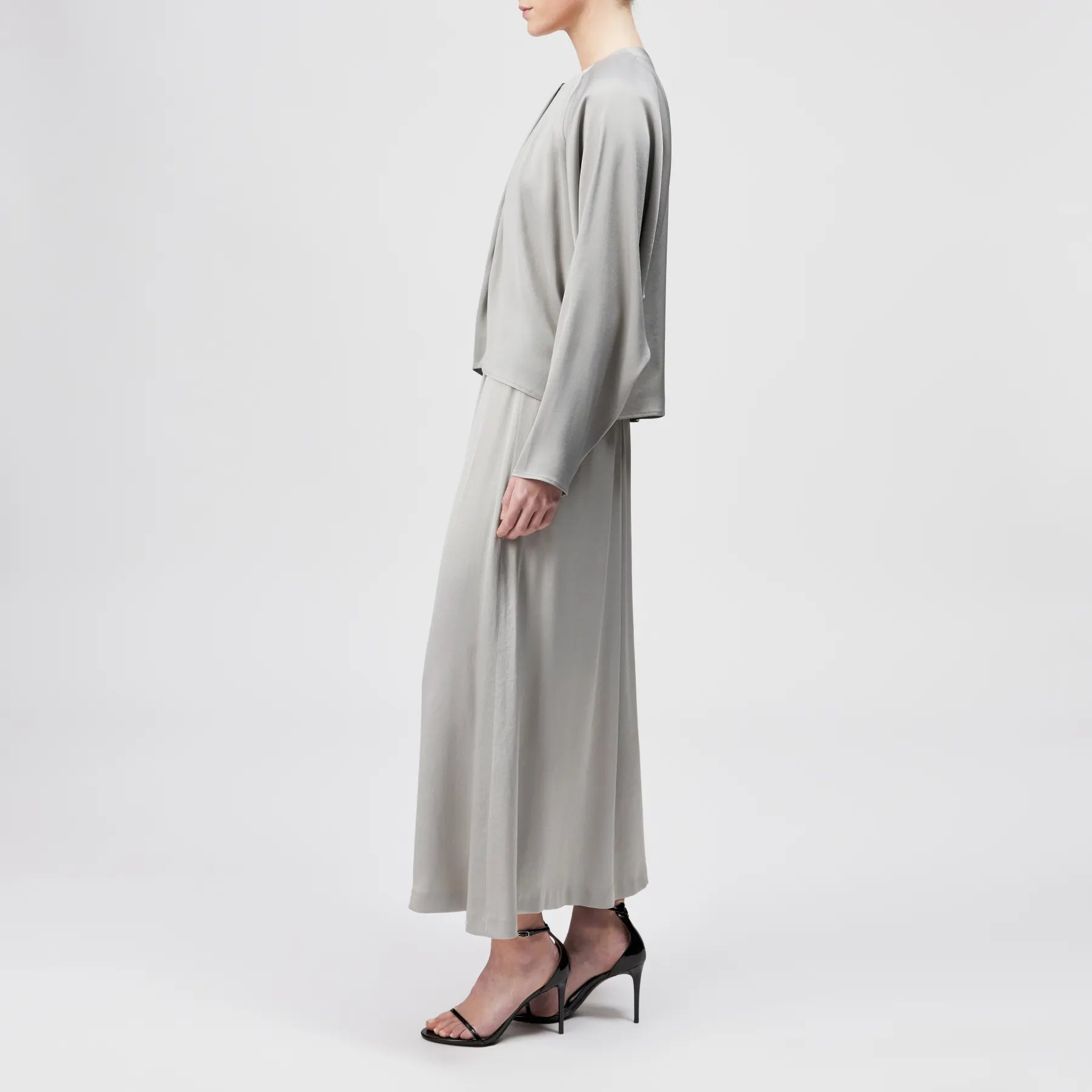 DRYKORN 130065 HARLEEN 10 BLUSENSHIRT SATIN GRAU 6502