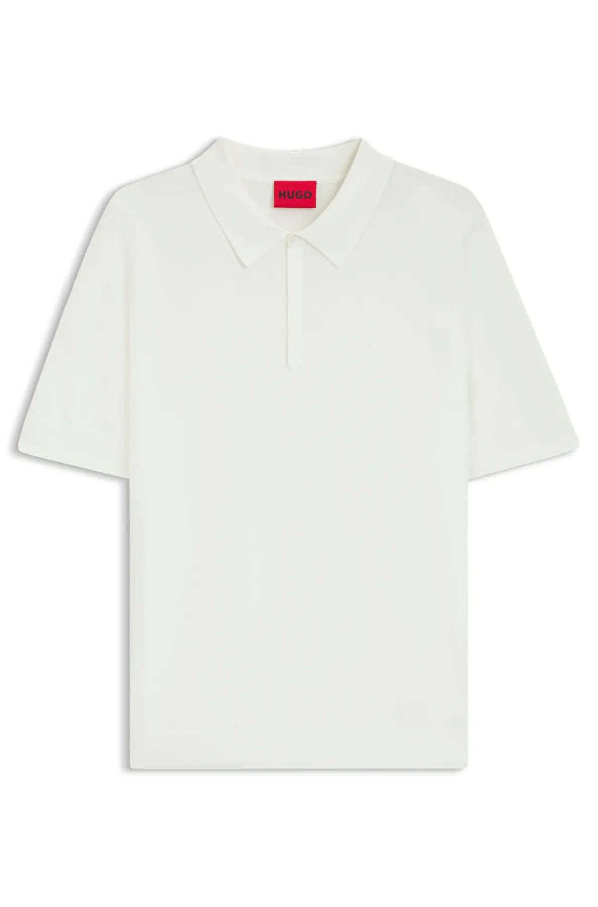 HUGO 50536672 San Peter-CV Strick-Poloshirt natural