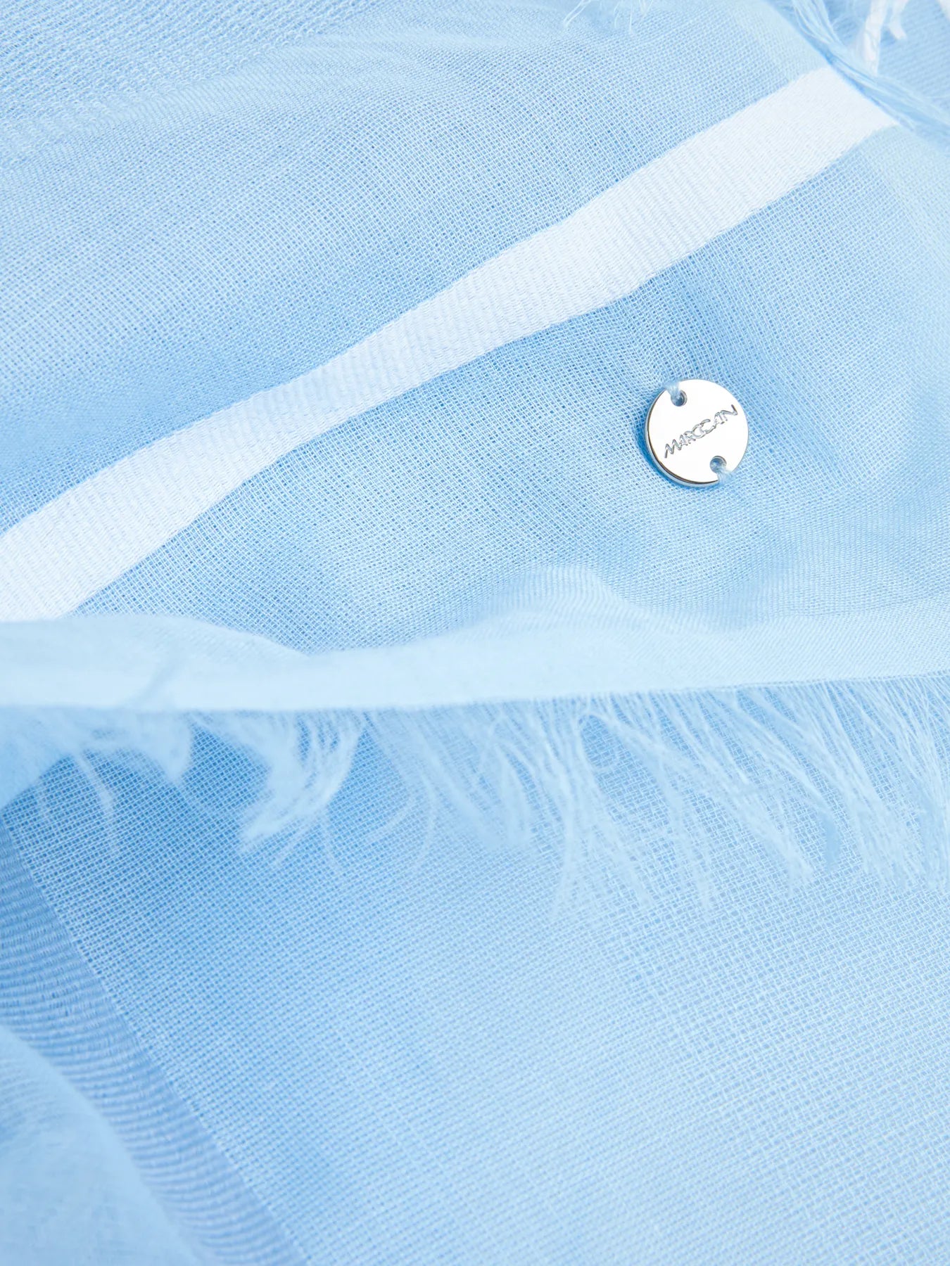 MARC CAIN 
                
                                            AC B4.19 Z38 Baumwollschal mit Fransen magical blue