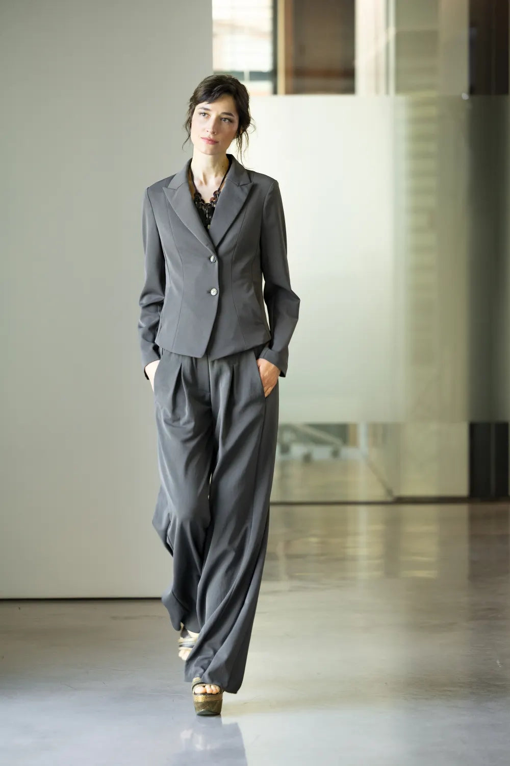 ANIA SCHIERHOLT HO3287/55  HOSE ANTHRAZIT PEPPER
