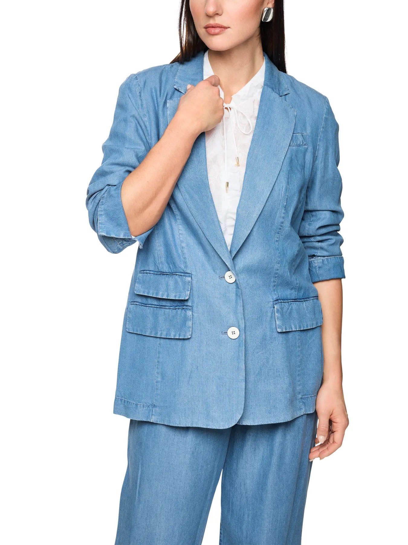 MARC CAIN 
                
                                            AC 34.24 D63 Oversize Denim-Blazer Rethink Together light denim