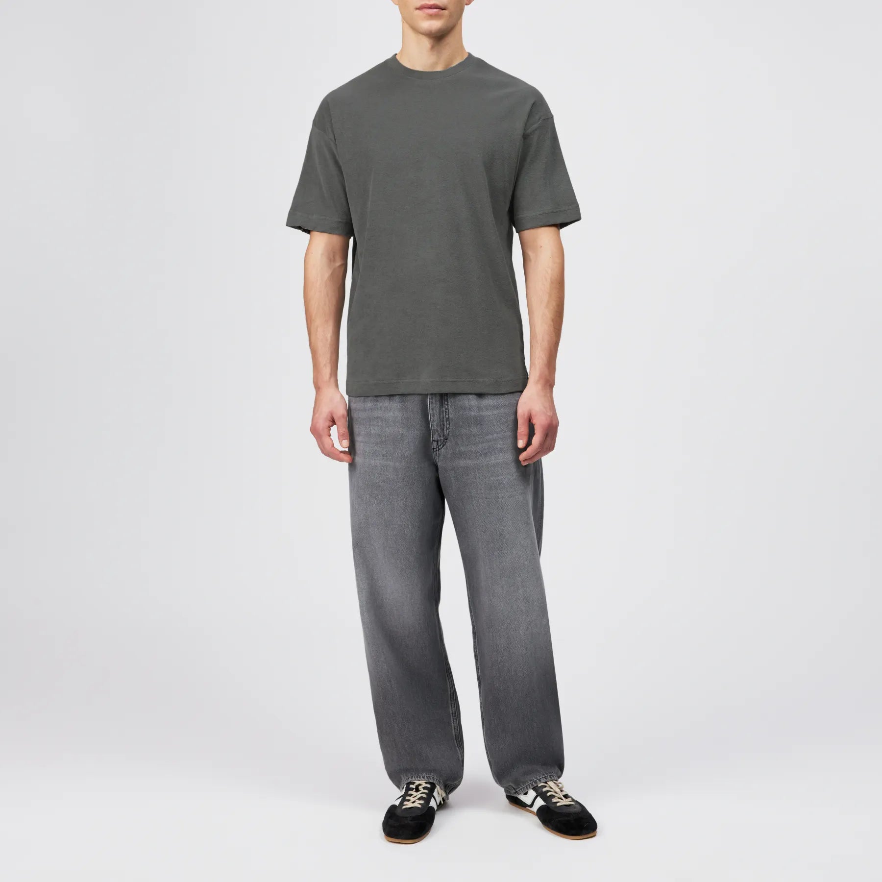 DRYKORN 520245 KAYRO 10 T-Shirt in Frottee-Baumwolle Grün 2214