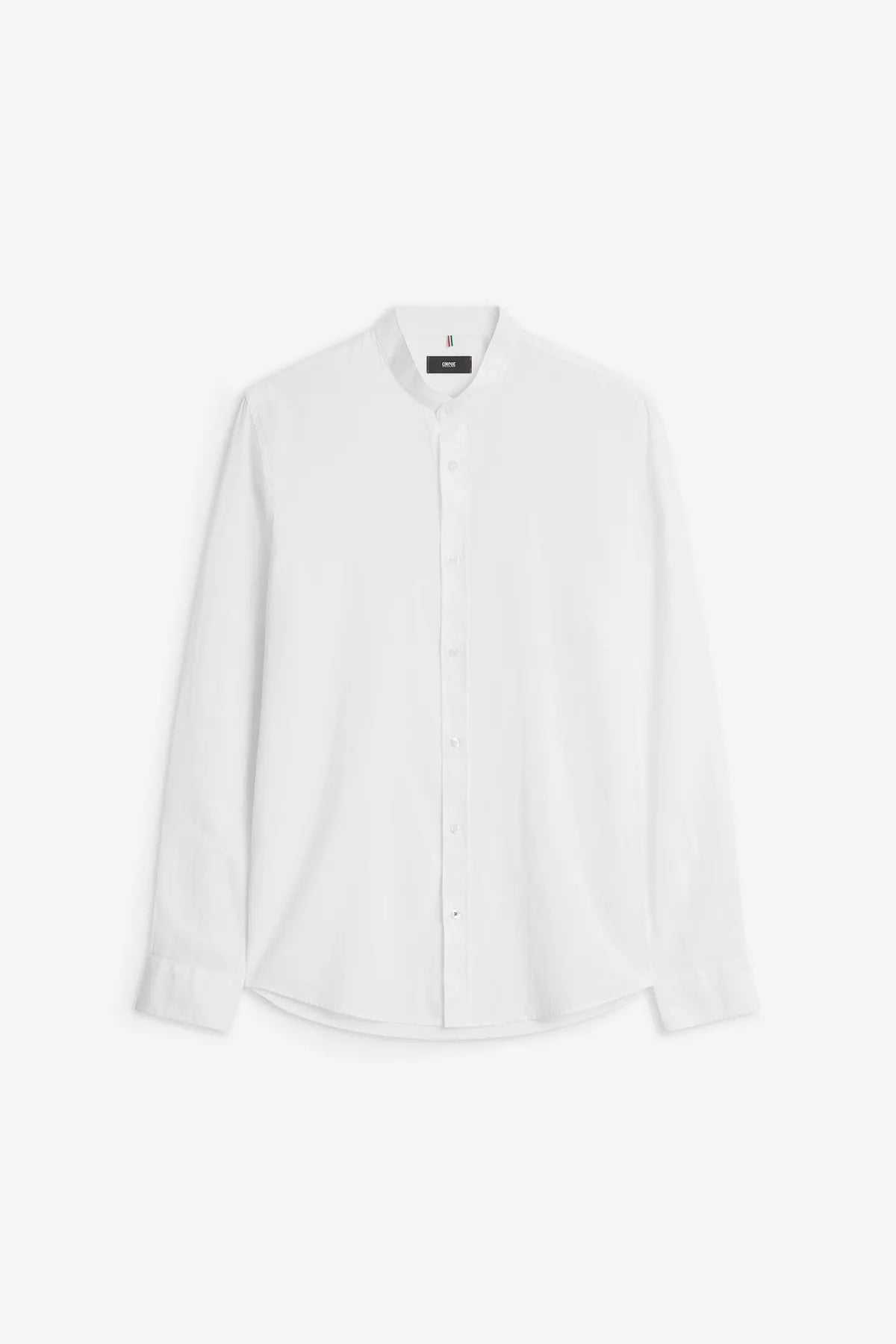 CINQUE 90798345 CISUN HEMD LEINEN-MIX WEISS