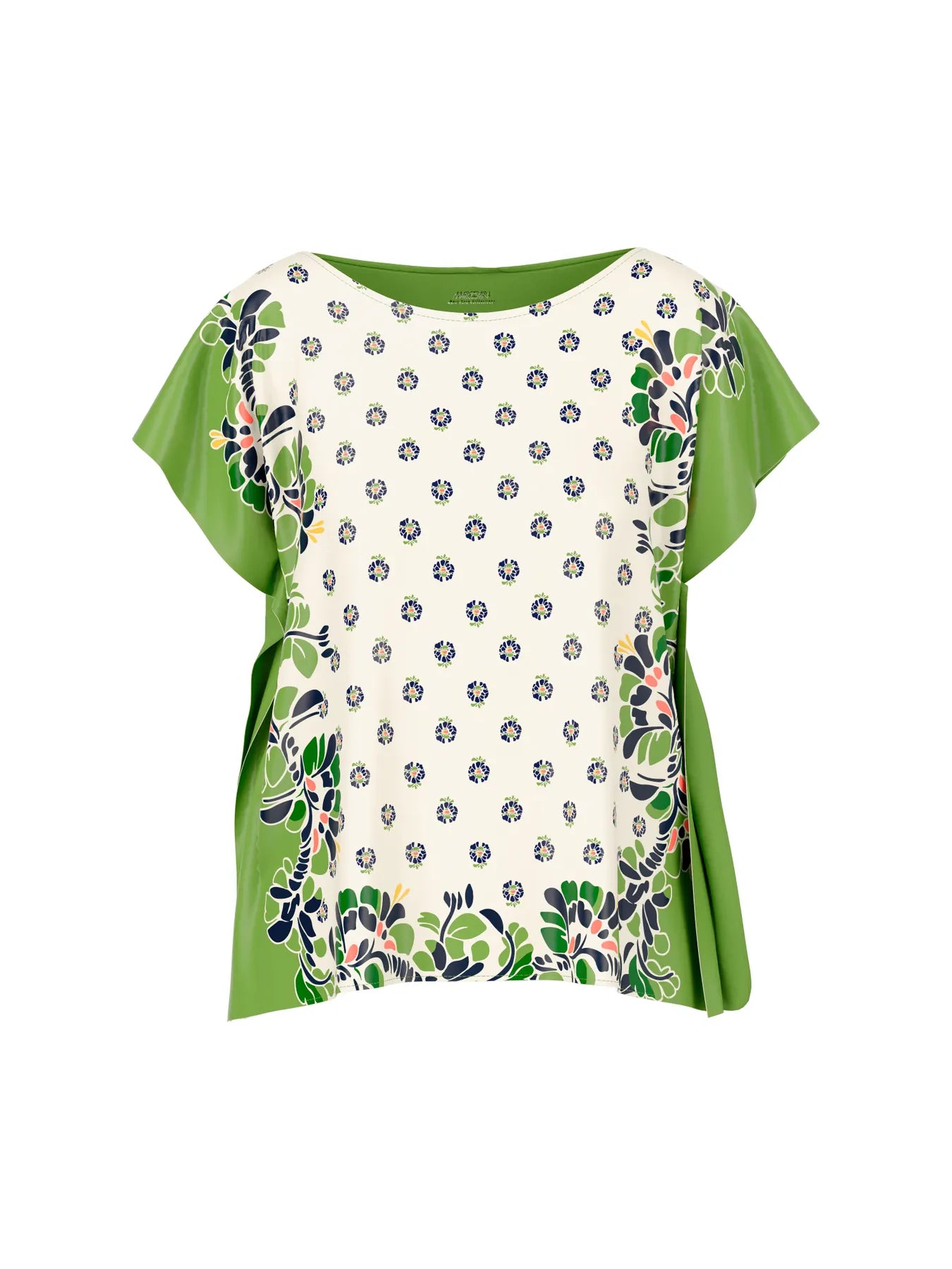 MARC CAIN 
                
                                            AC 55.24 J56 Blusenshirt mit Hibiskus-Print bright ecru