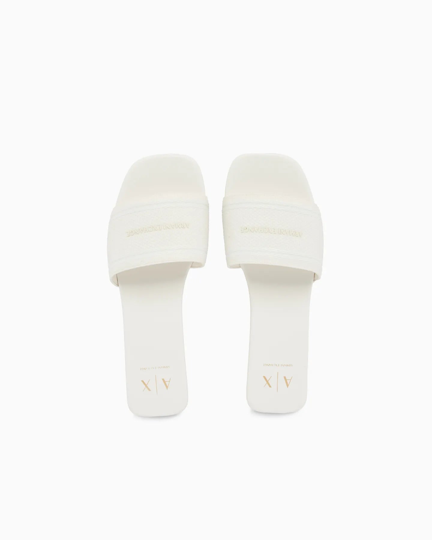 ARMANI XW002569 AF22793 Damen Pantoletten Weiß