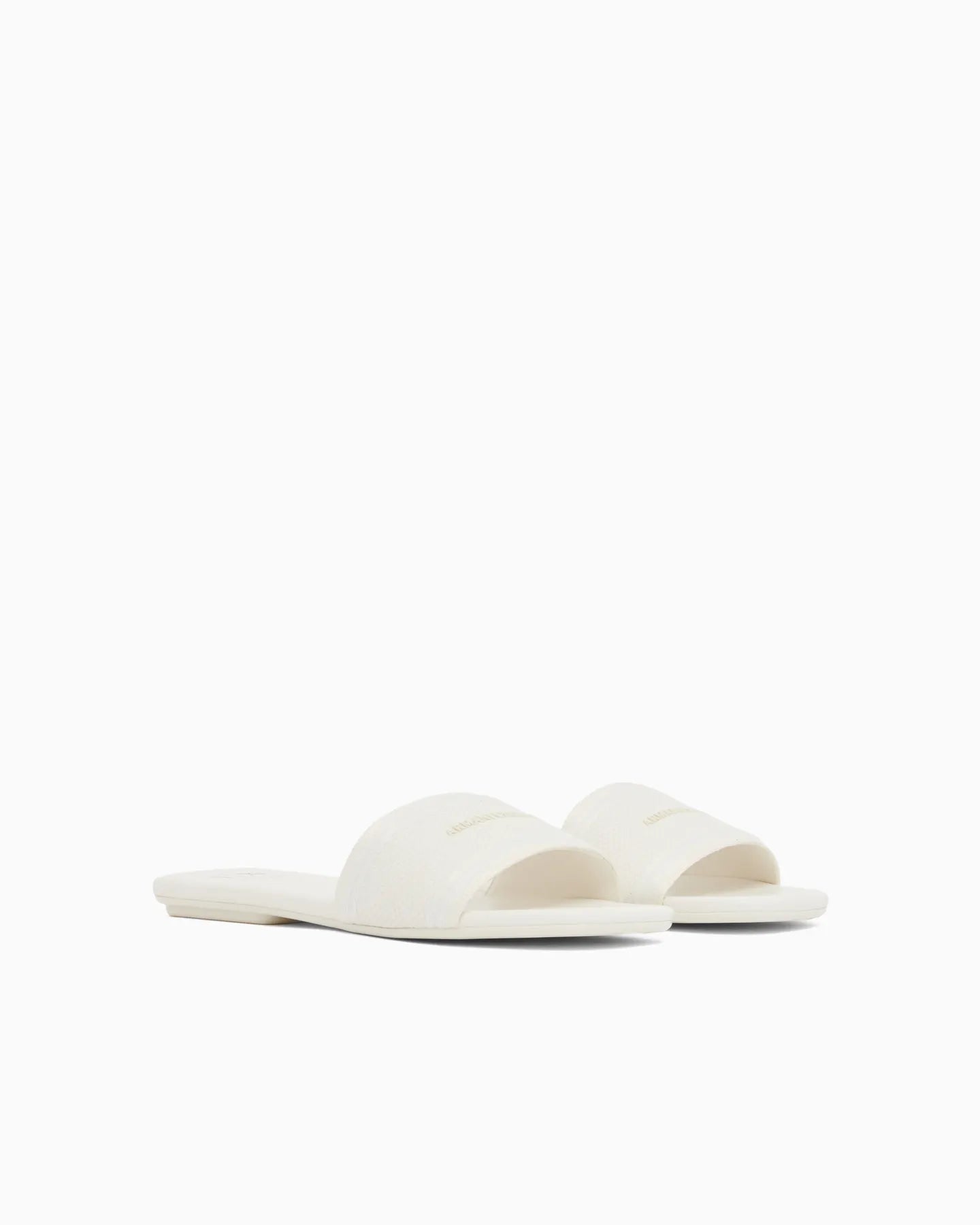 ARMANI XW002569 AF22793 Damen Pantoletten Weiß