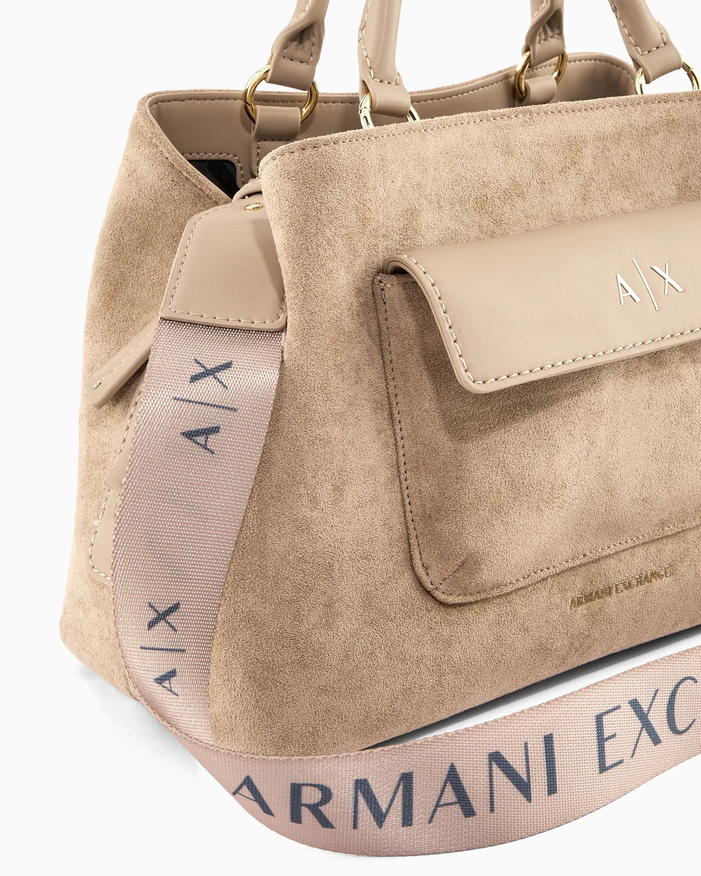 ARMANI EXCHANGE XW001545 AF22630  SHOPPING BAG BEIGE