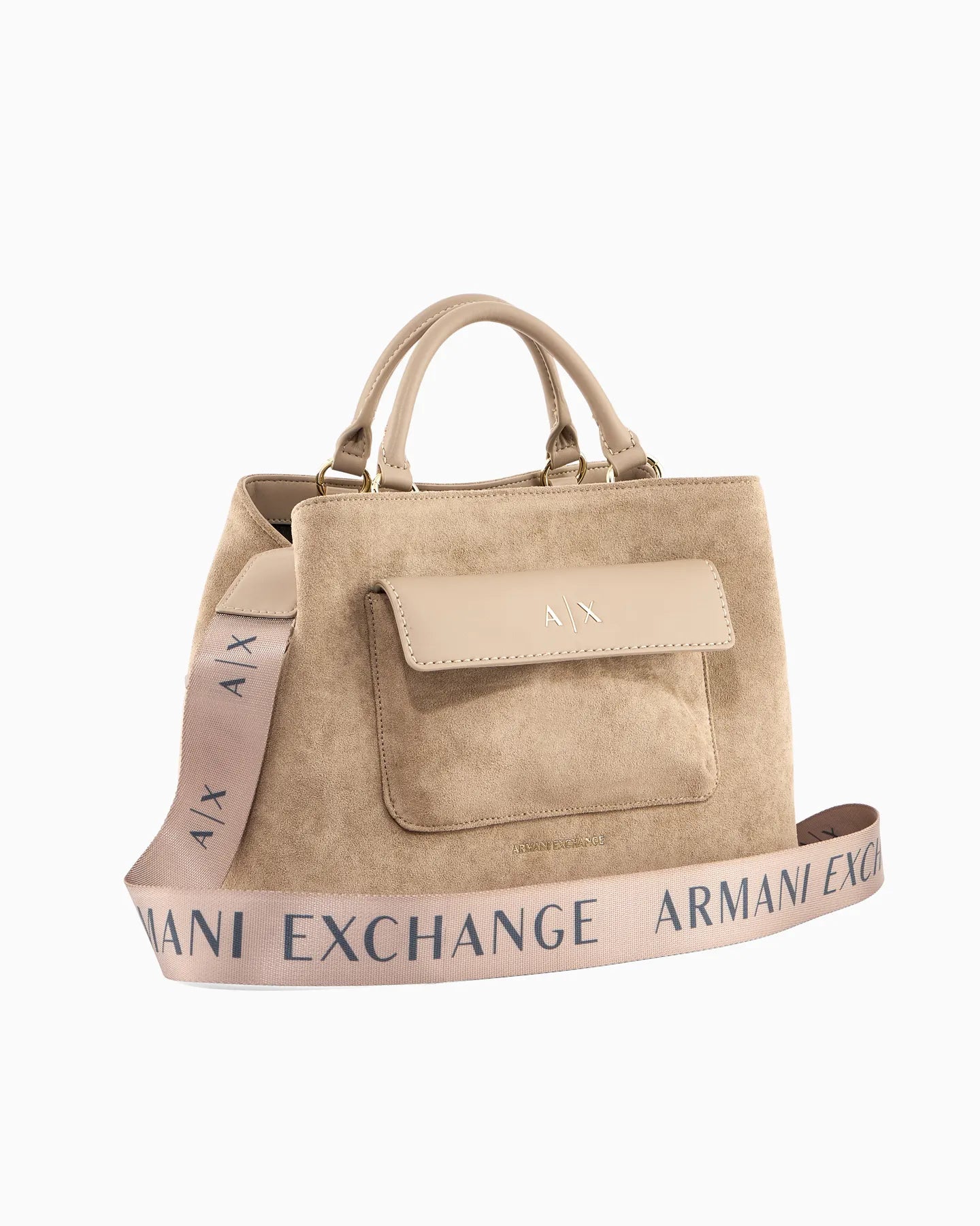 ARMANI EXCHANGE XW001545 AF22630  SHOPPING BAG BEIGE
