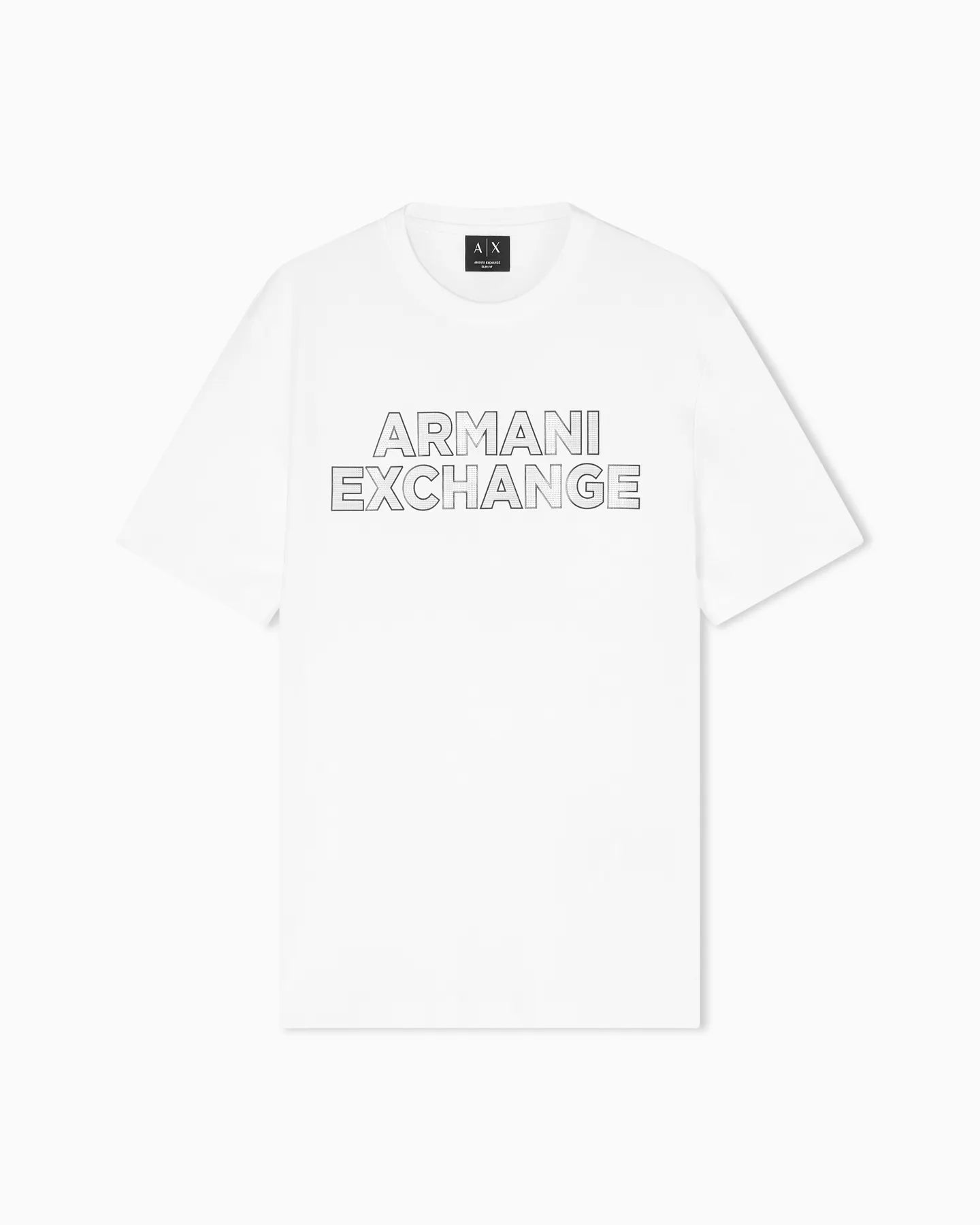 ARMANI XM002413 AF10361 HERREN LOGO T-SHIRT U0009 OFF WHITE