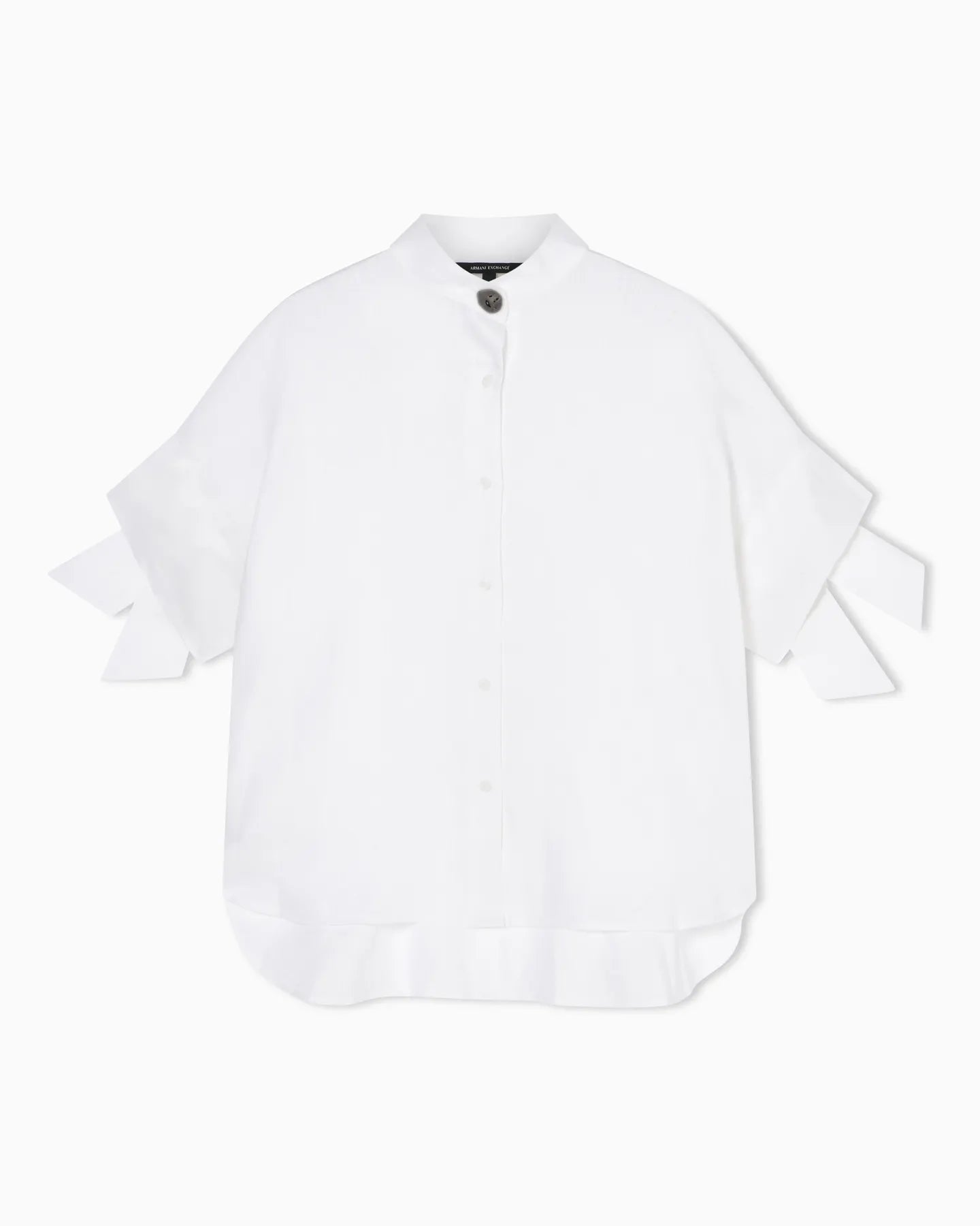 ARMANI XW001990 AF21532 LEINEN HEMD WEISS
