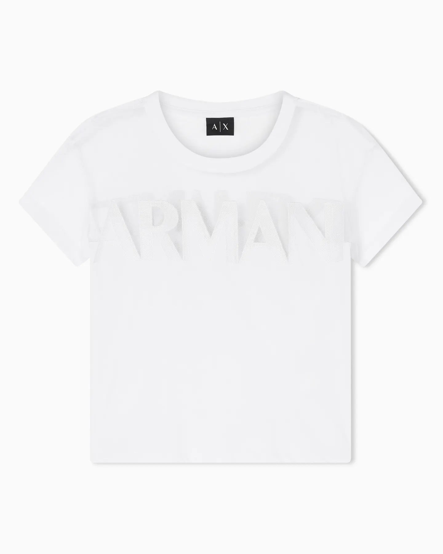 ARMANI XW002332 AF10356 DAMEN LOGO T-SHIRT U0002 OPTIC WHITE