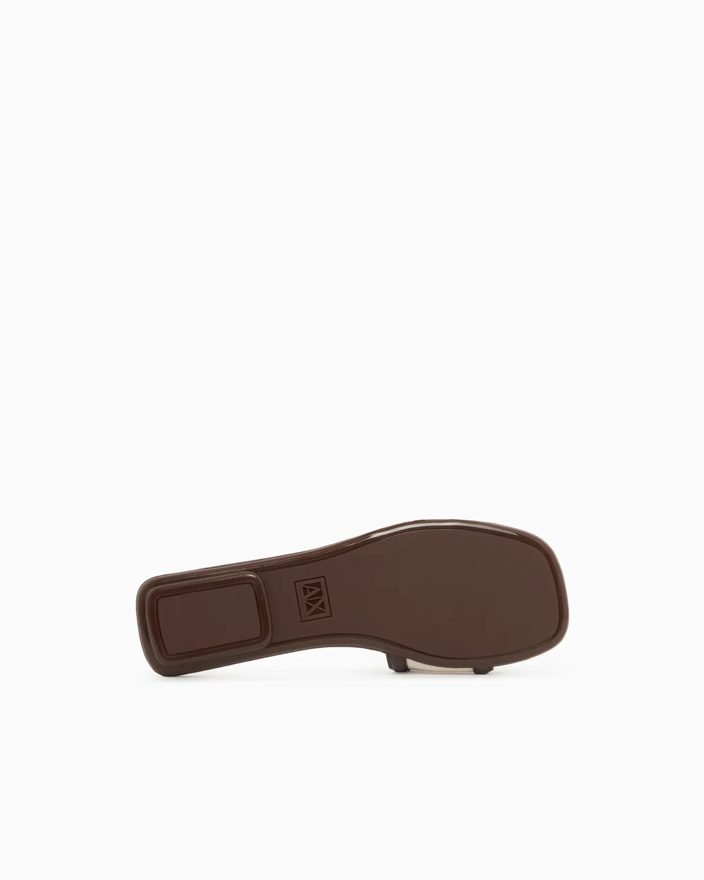 ARMANI XW002568 AF22752 Logo Pantoletten Braun