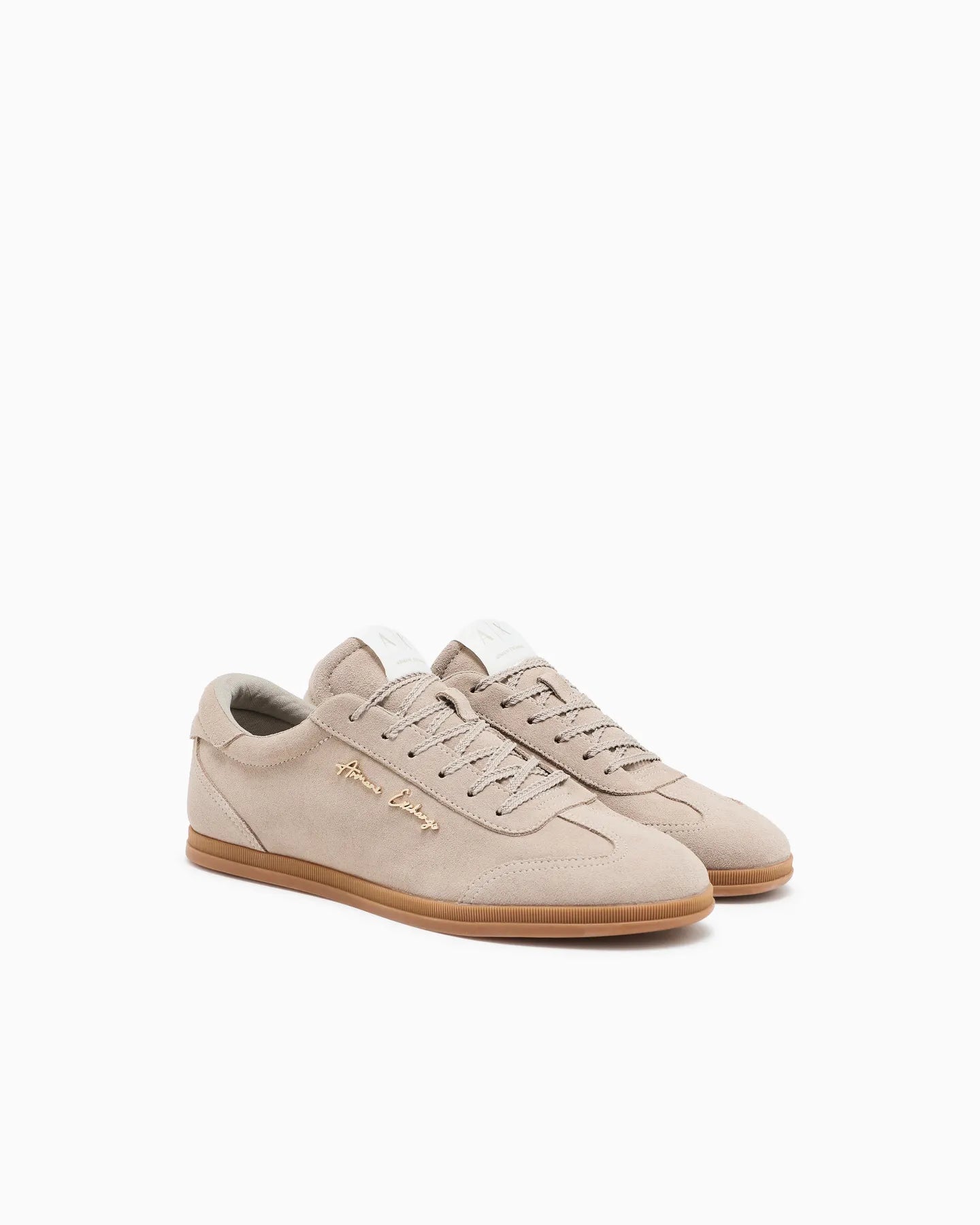 ARMANI XW002797 AF17465 LEDER SNEAKER BEIGE U6223