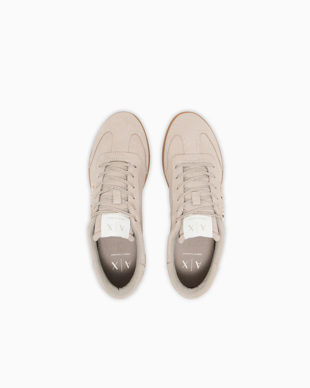 ARMANI XW002797 AF17465 LEDER SNEAKER BEIGE U6223