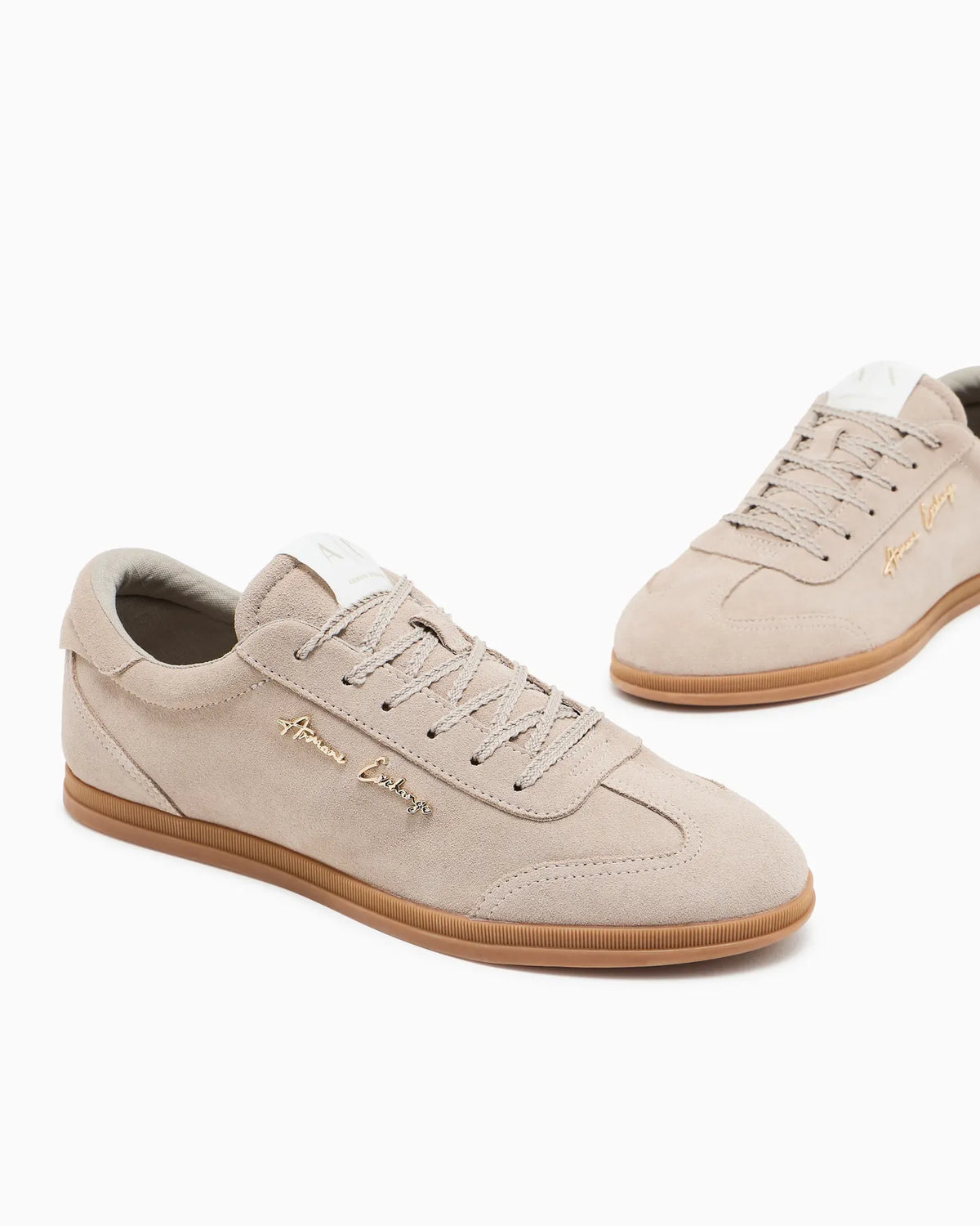 ARMANI XW002797 AF17465 LEDER SNEAKER BEIGE U6223