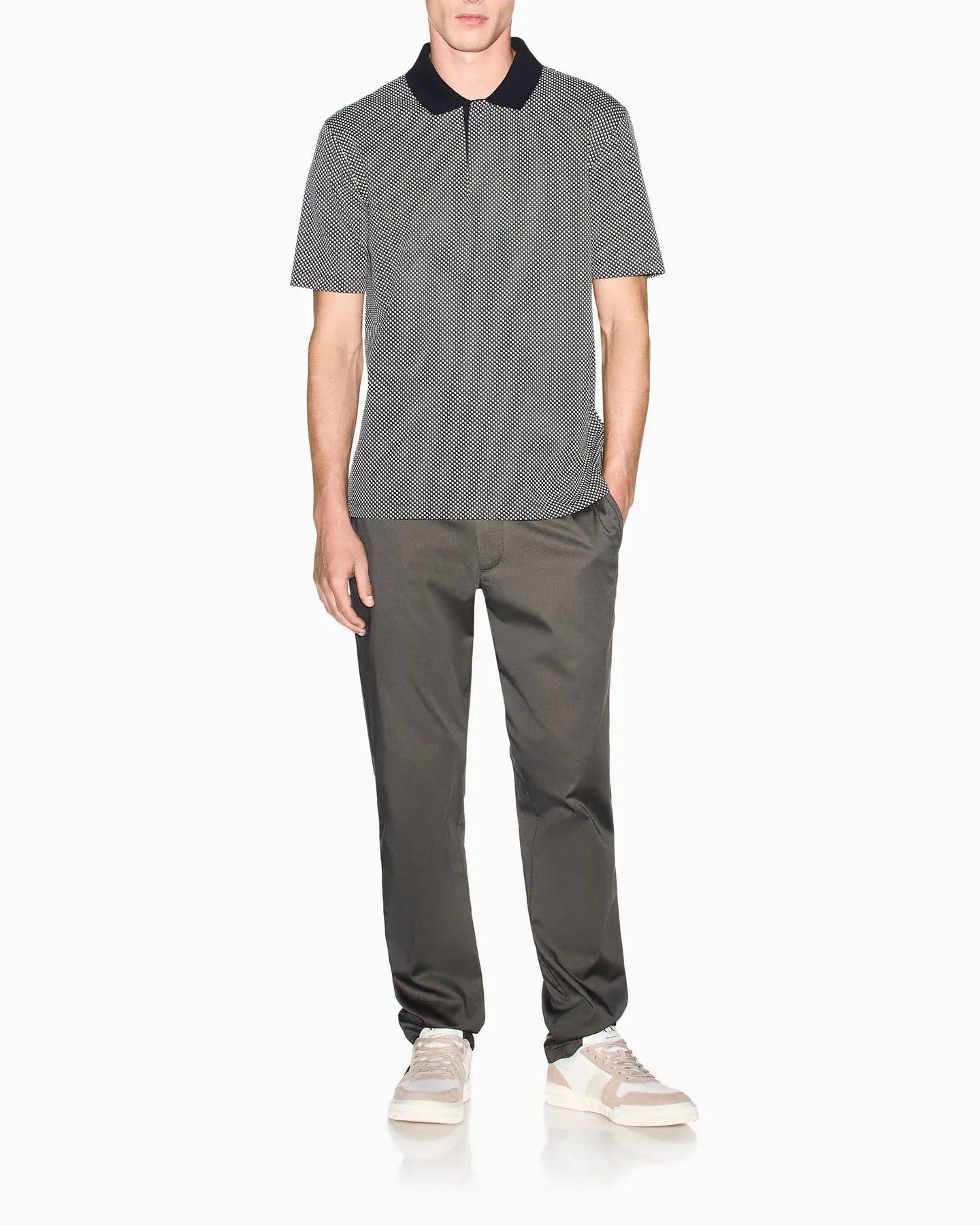 ARMANI XM000736 AF10819 POLO SHIRT KHAKI F8236