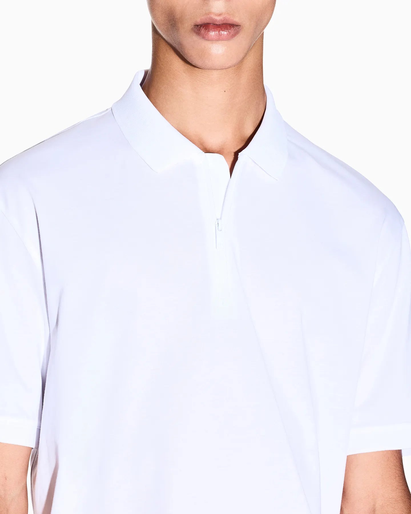 ARMANI XM001291 AF10364 HERREN POLO-SHIRT WEISS