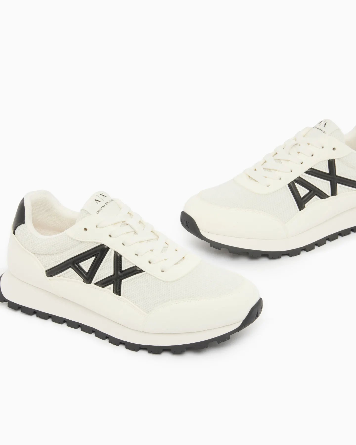 ARMANI XM001960 AF19388 LEDER SNEAKER OFF WHITE