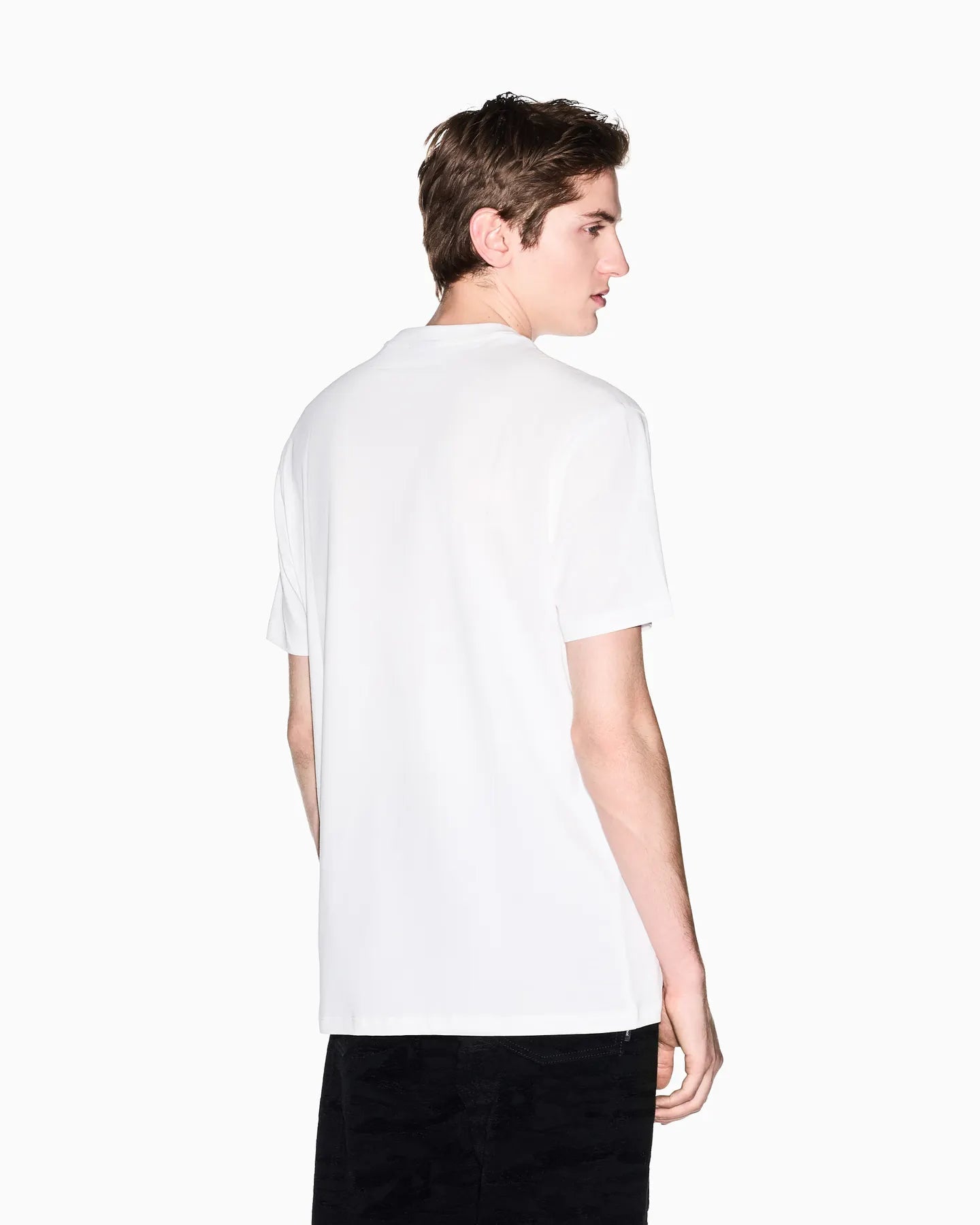 ARMANI XM002456 AF10356 HERREN LOGO T-SHIRT U0009 OFF WHITE