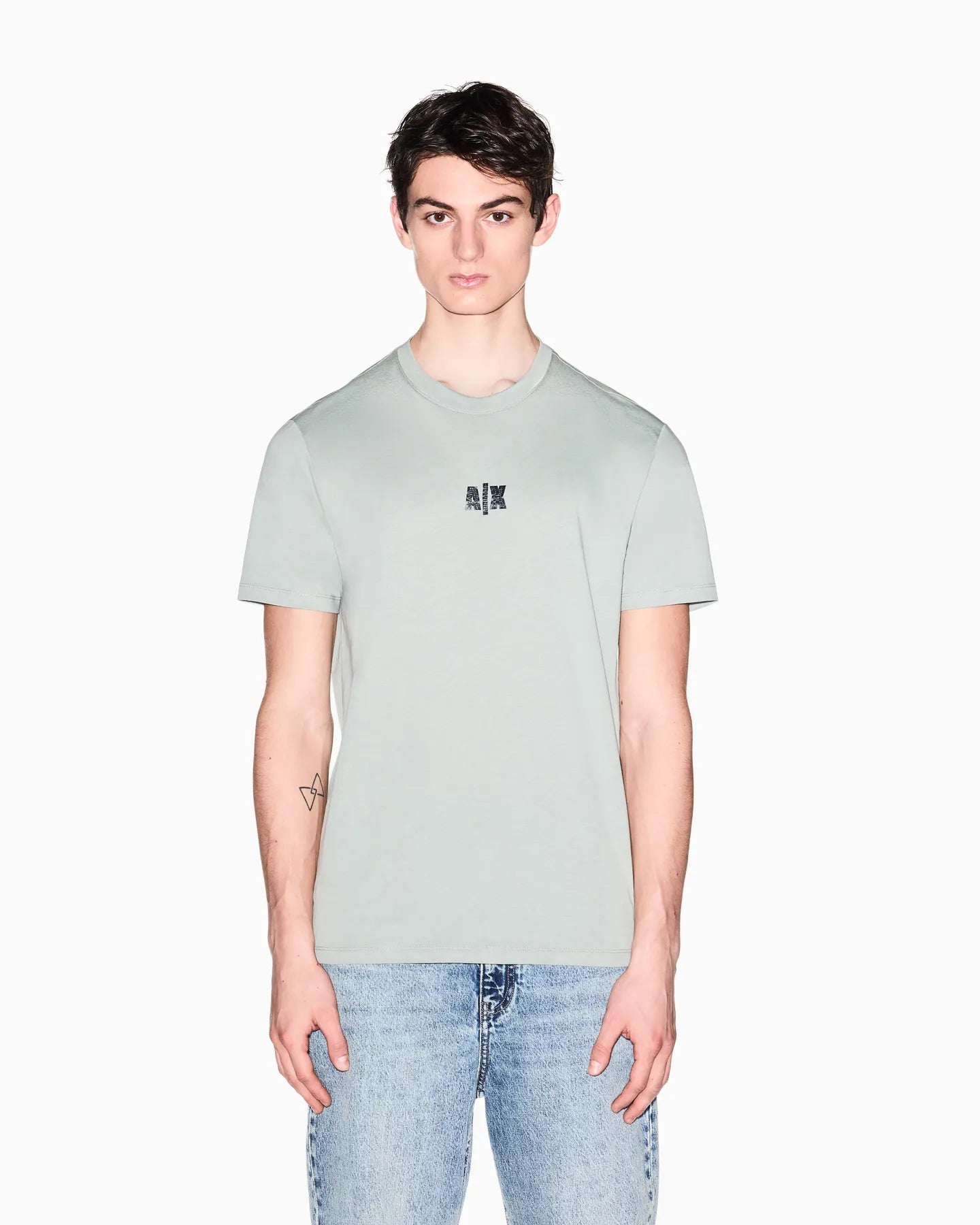 ARMANI XM002509 AF10358 HERREN T-SHIRT HELLGRÜN U7210