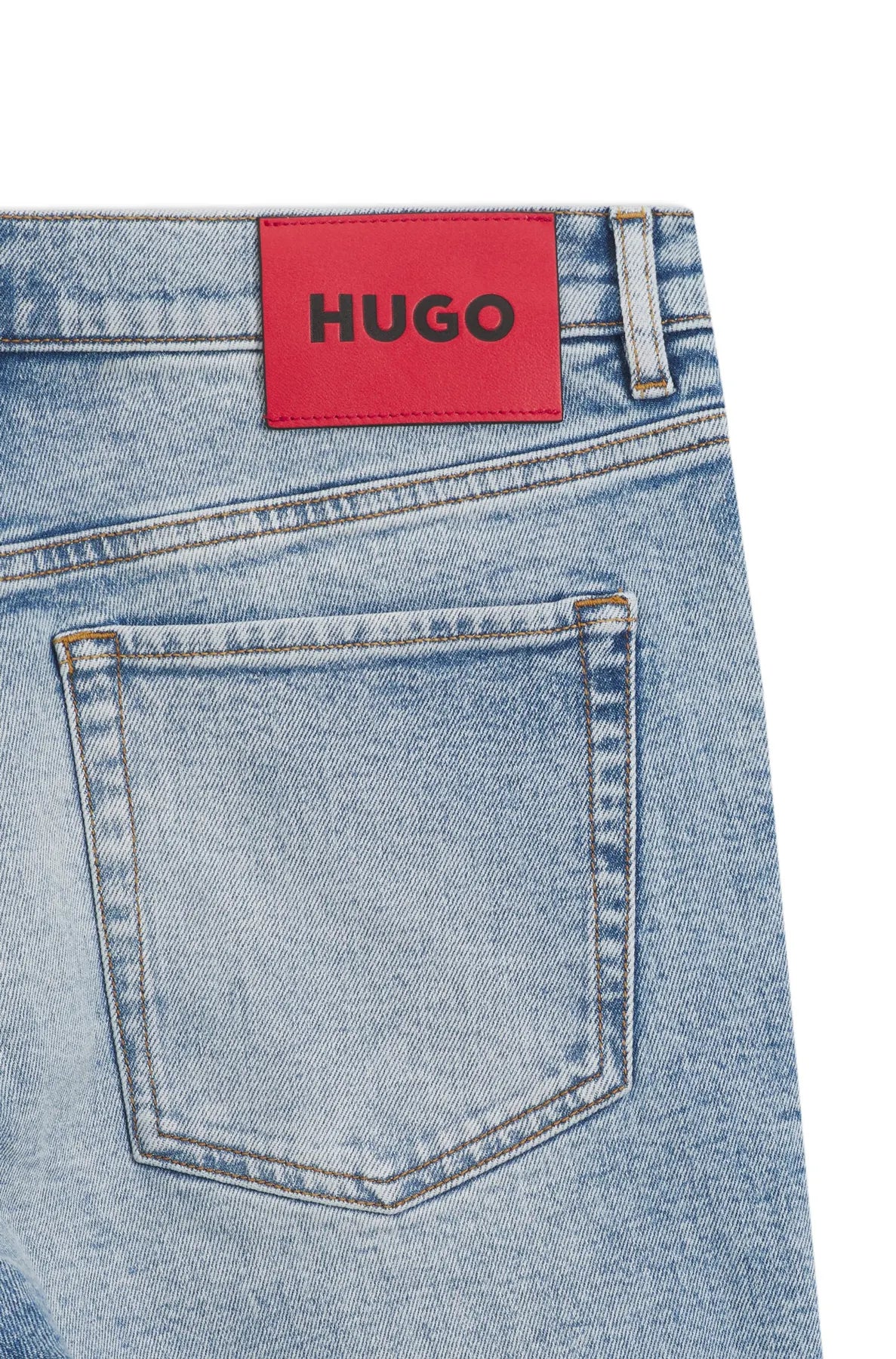 HUGO 634/S  50556163 Tapered-Fit Shorts aus leuchtend blauem Stretch-Denim