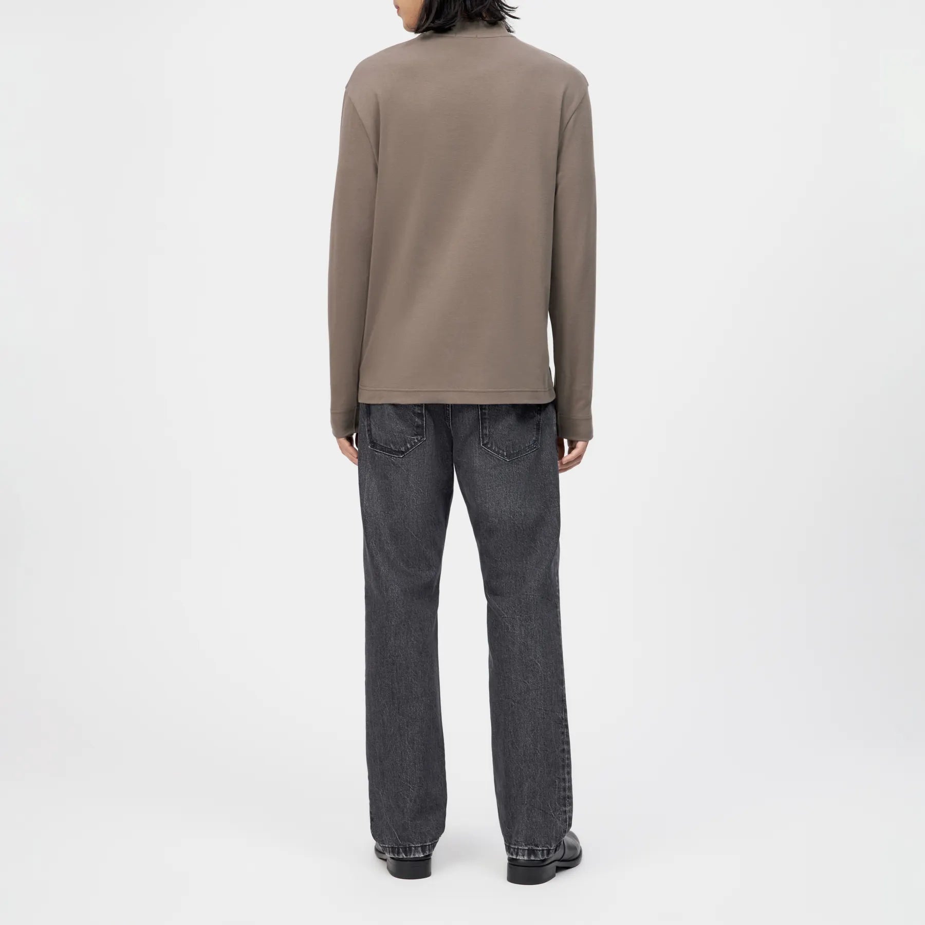 DRYKORN 520224 MORITZO LONGSLEEVE LANGARM SHIRT STEHKRAGEN BRAUN 1205