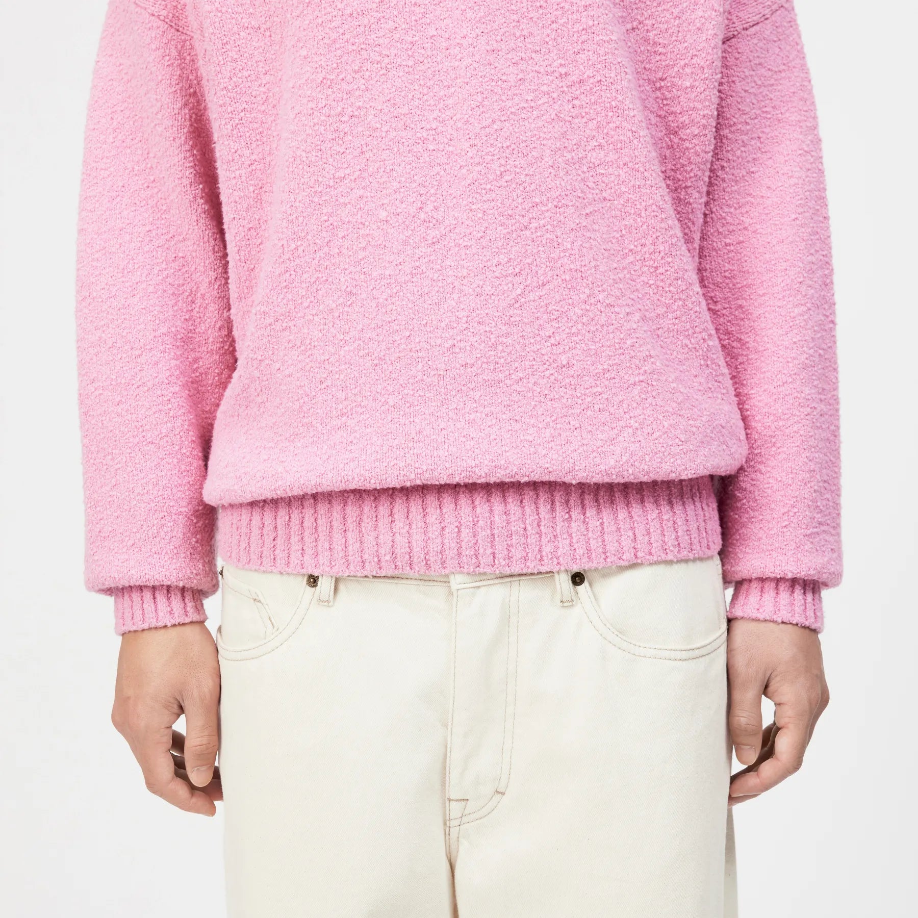 DRYKORN 422002 BEKKET 10 STRICK POLOSHIRT BOUCLE ROSA 5704