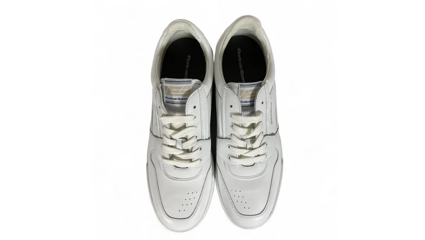 VAN BOMMEL  SFM-10185-60-01 Floris Sport White Calf leather Sneakers White Weiß
