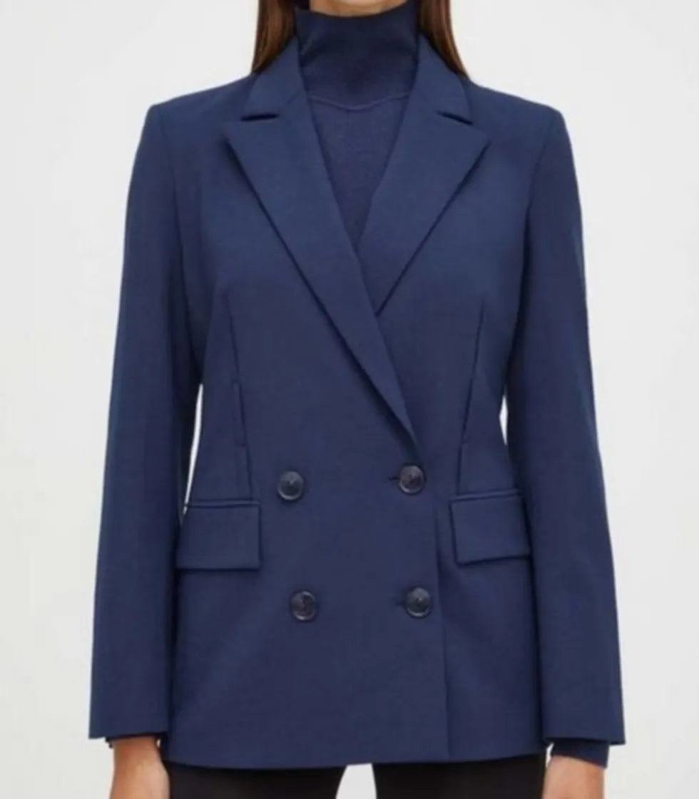 PATRIZIA PEPE  2S1474 A1PH WOLL-MIX BLAZER DUNKELBLAU ATMOSPHERE BLUE 976