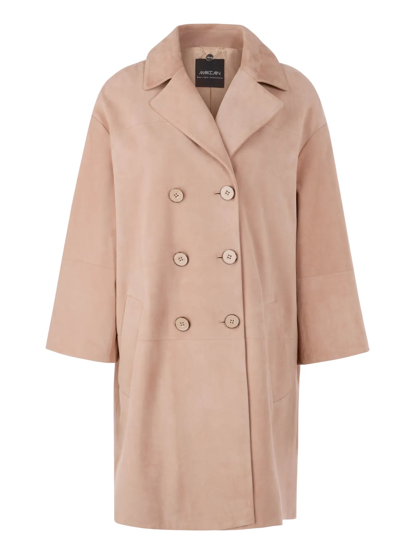 MARC CAIN 
                
                                            AC 11.03 L02 Veloursleder Mantel Rethink Together Beige